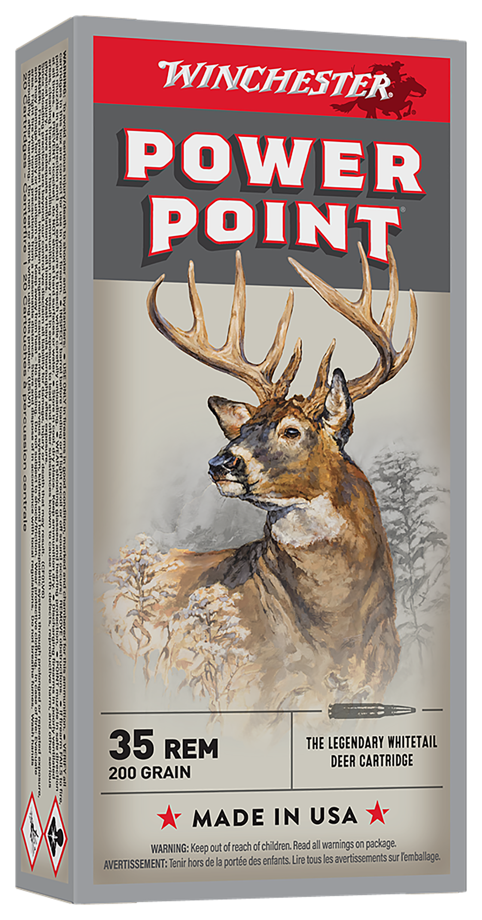 Image of Winchester Super-X Power Point .35 Remington 200 Grain Centerfire Rifle Ammo