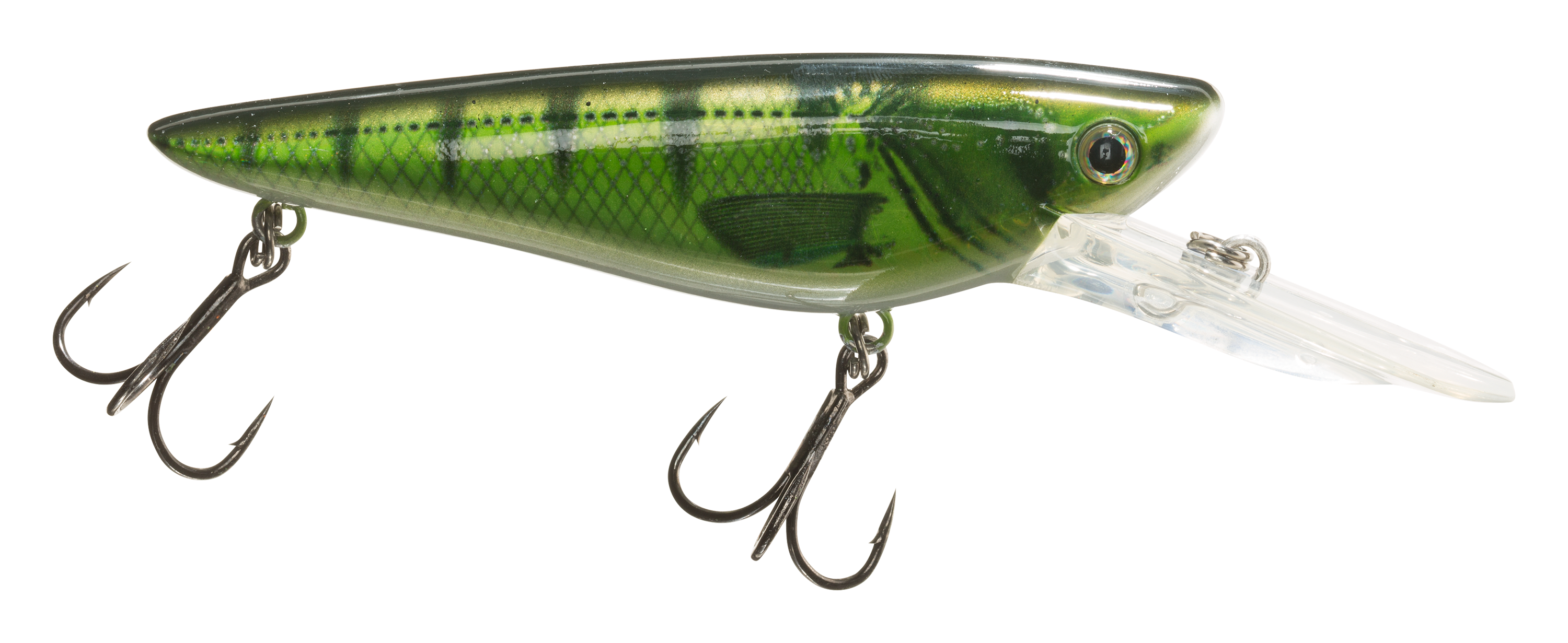 Musky Armor Krusher Jr. Crankbait - Holo Perch White Belly