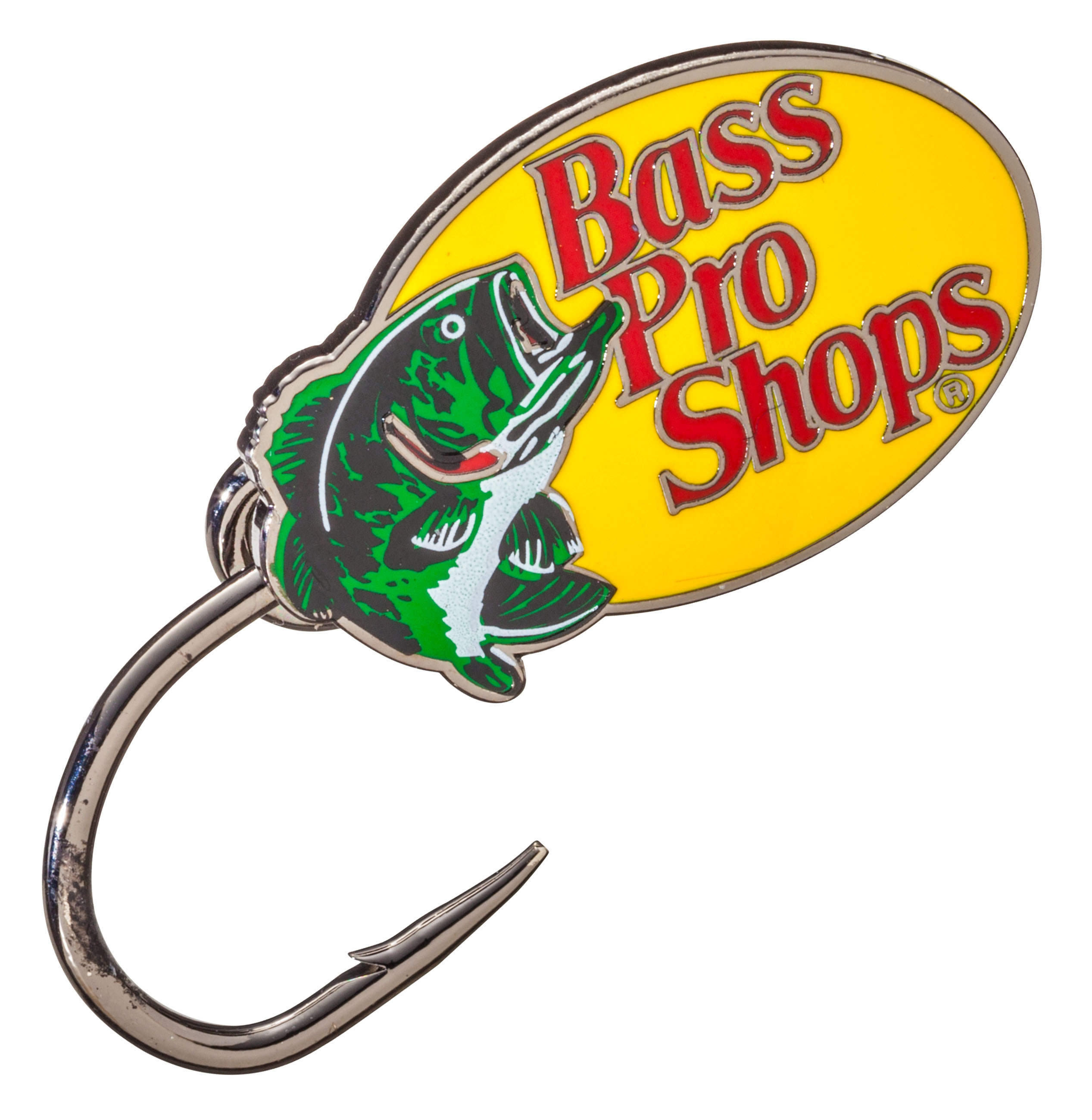 Bass Pro Shops Logo Fish Hook Hat Pin/Tie Clasp - Gold