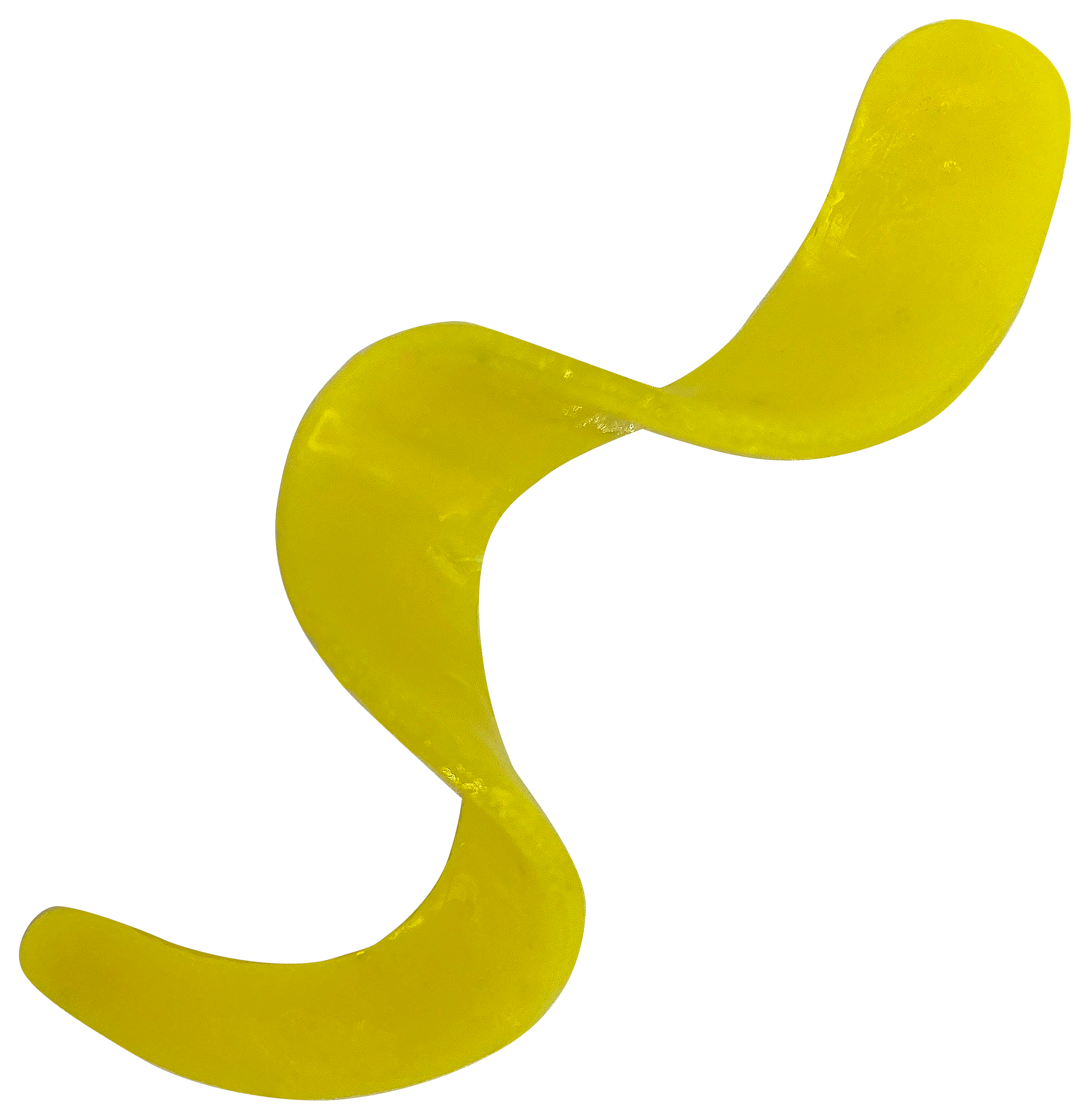 Otter Tail Curly Jig Tail - 4-3/4 - Yellow