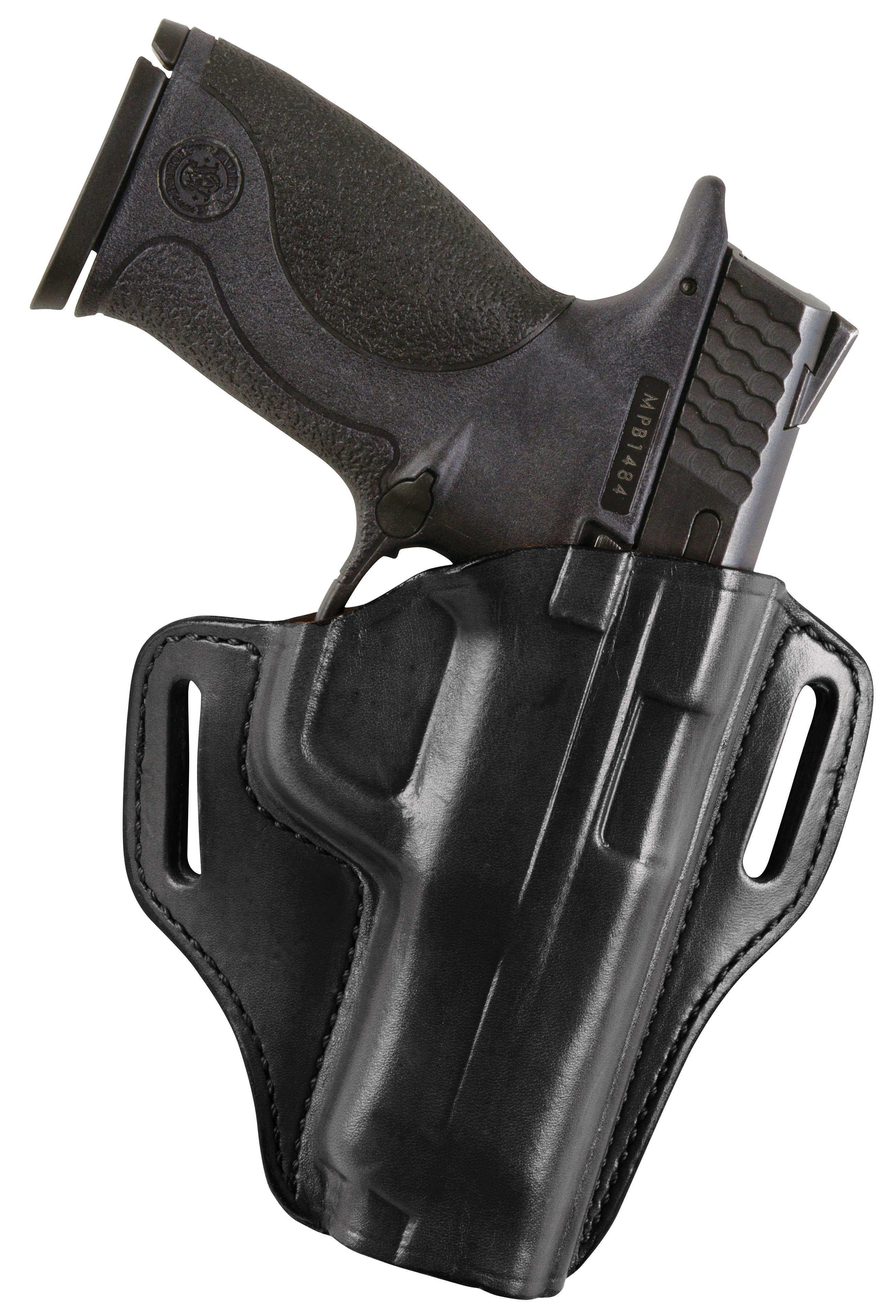 Image of Bianchi 57 Remedy CCW Handgun Holster - 1911 COMMANDER - Black - Right Hand