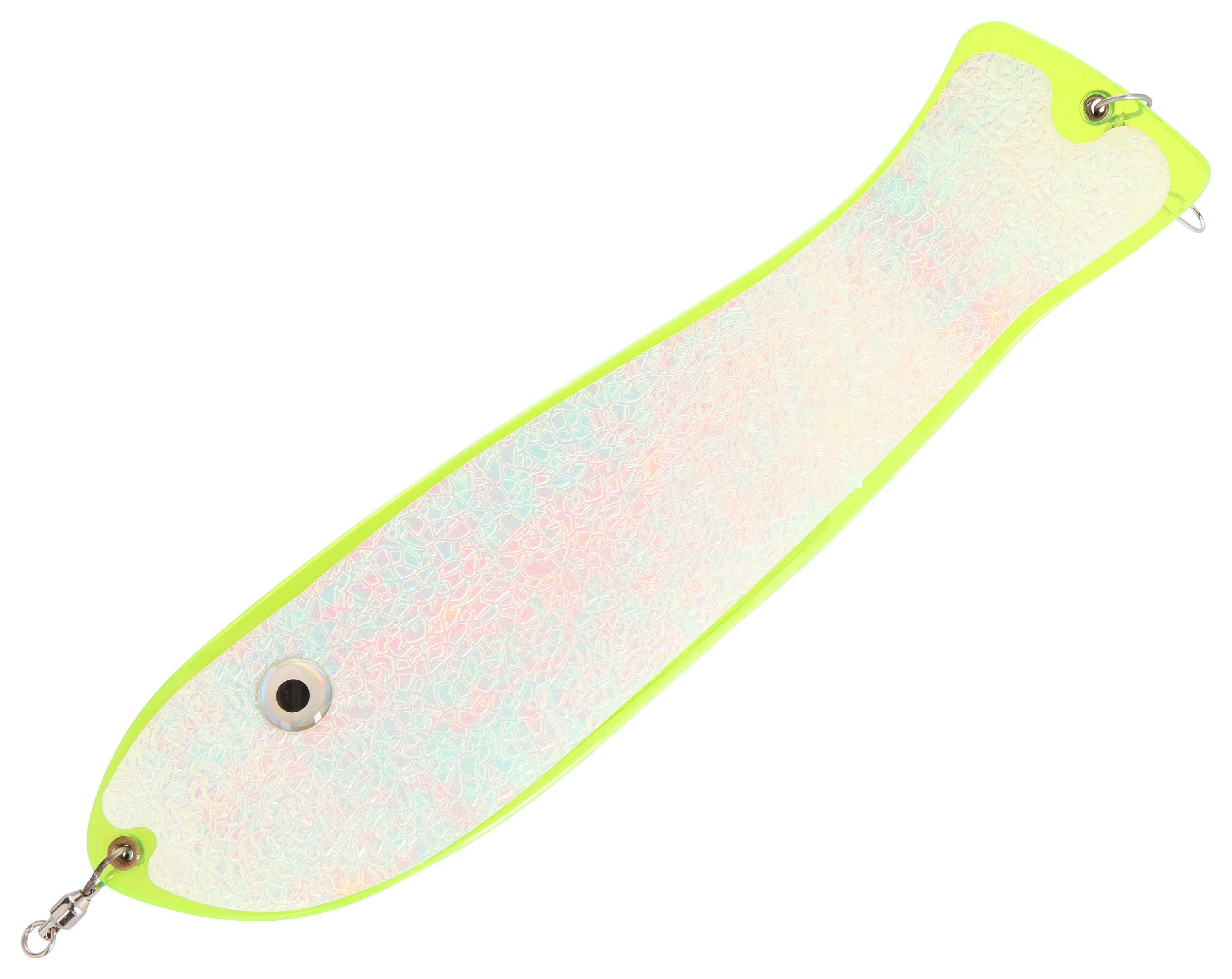 Pro-Troll Fish N Chip Flasher - Glow White/Green Back