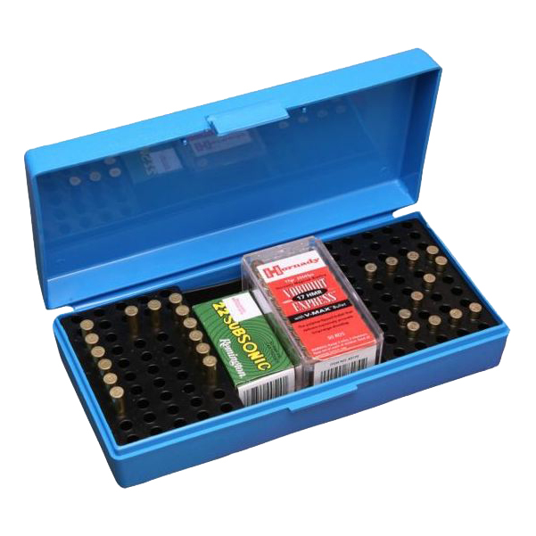 MTM SB-200 Series Rimfire Ammo Box - Blue
