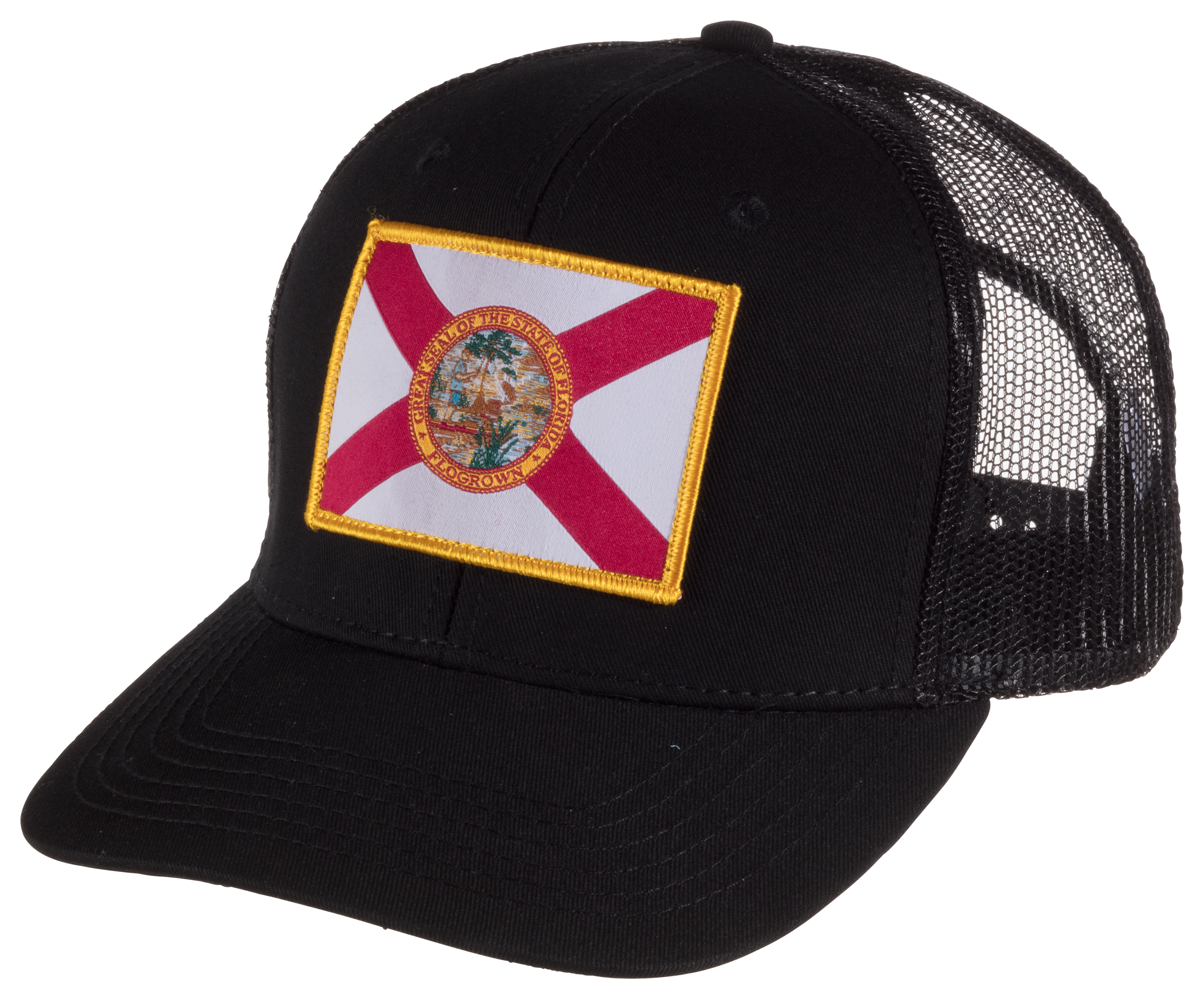 FloGrown Flag Trucker Cap - Black