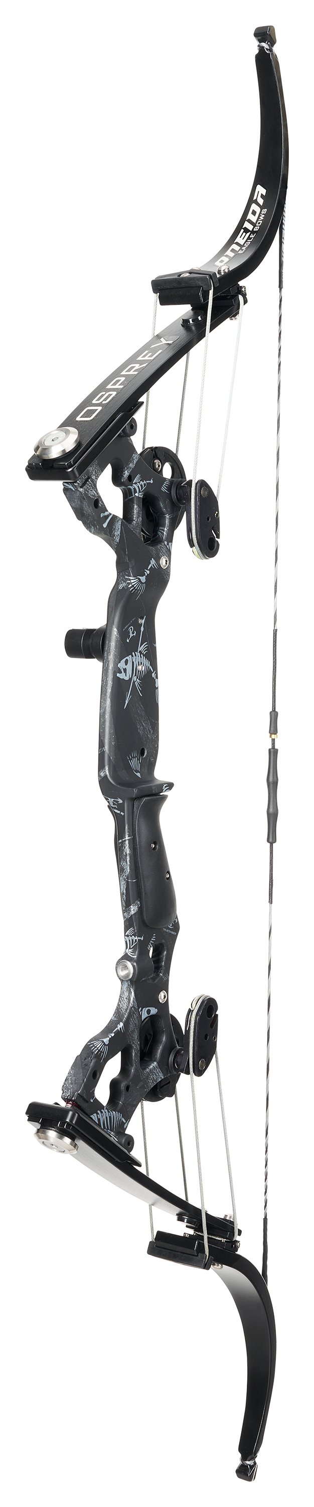 Image of Oneida Eagle Osprey Lever Action Bowfishing Bow - 30-50 lbs. - Left Hand - Black Dead Fin Matte - 25.5″ - 27.5″