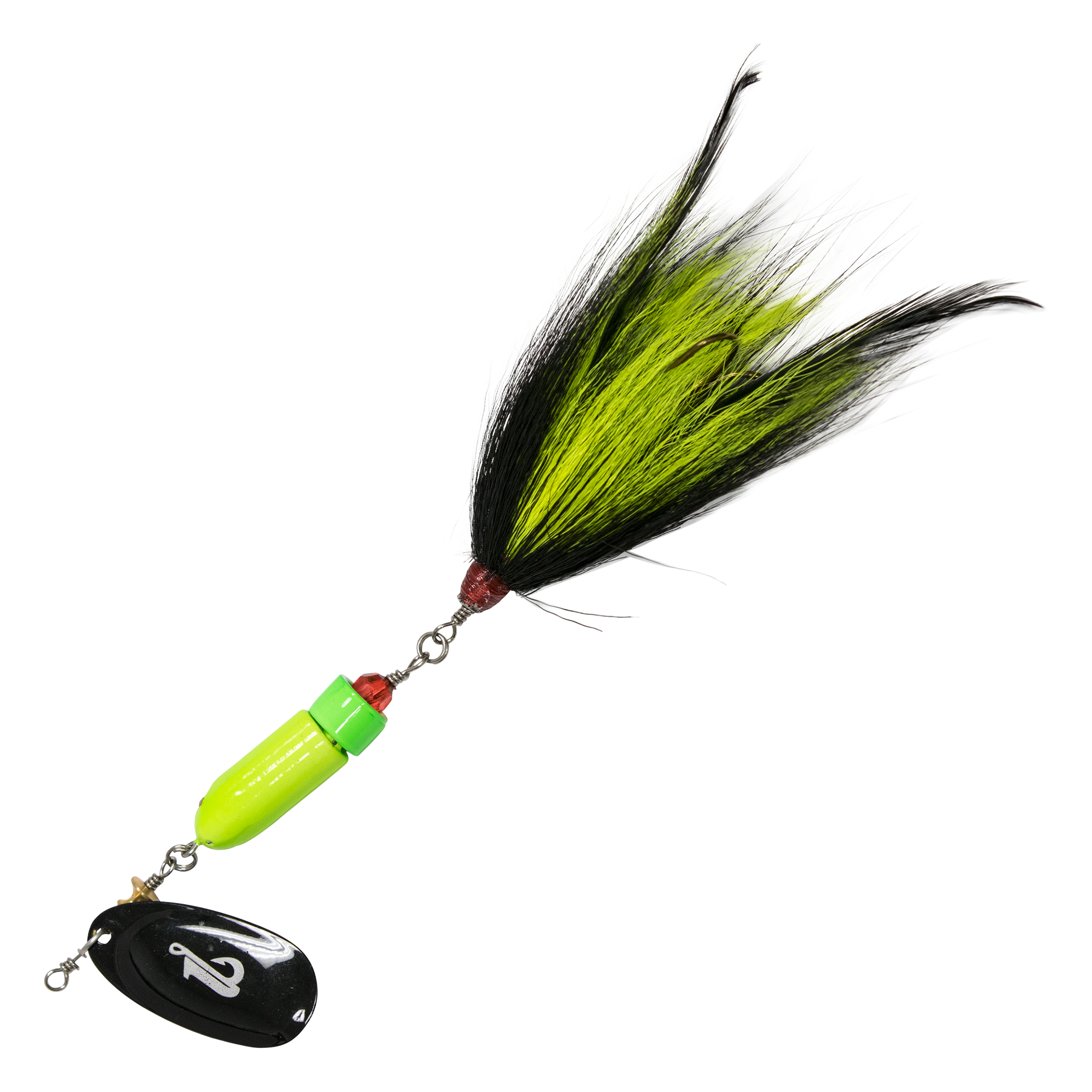 Livingston Lures EBS Spinner 100 - Chartreuse Black -