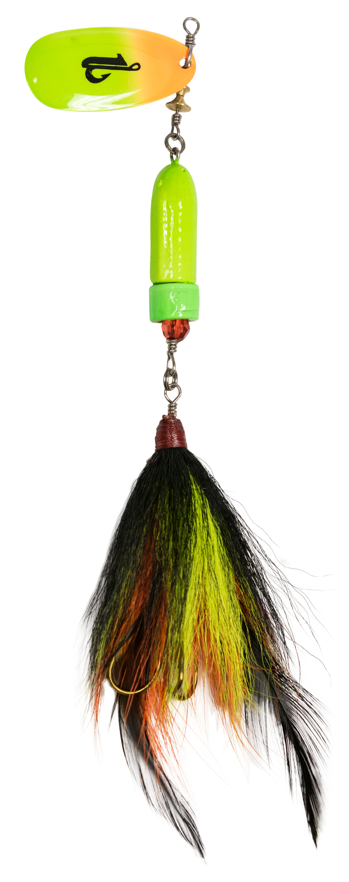 Livingston Lures EBS Spinner 100 - Hot Orange Chartreuse