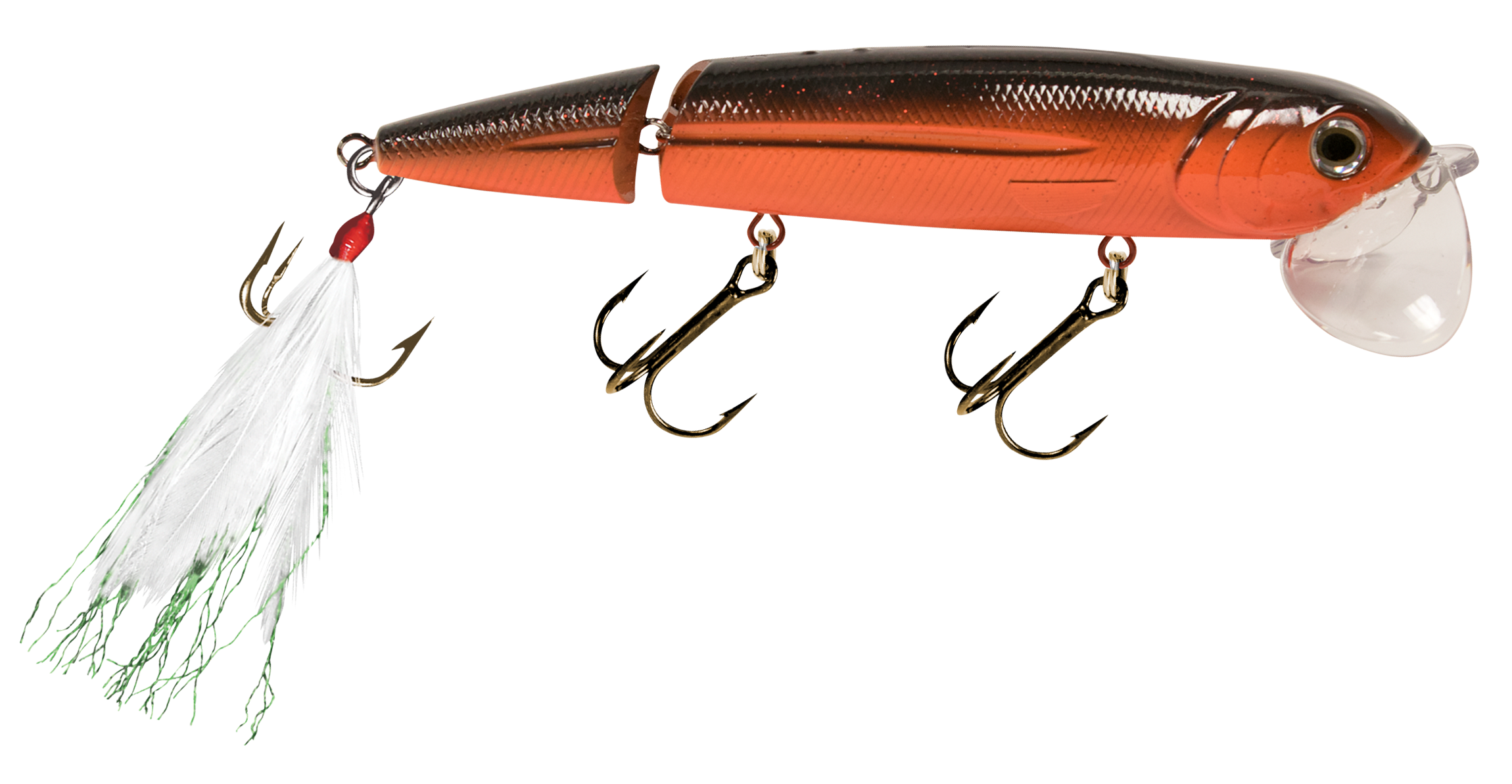 Livingston Lures Walking Boss II Magnum Topwater - 8 - Black/Orange
