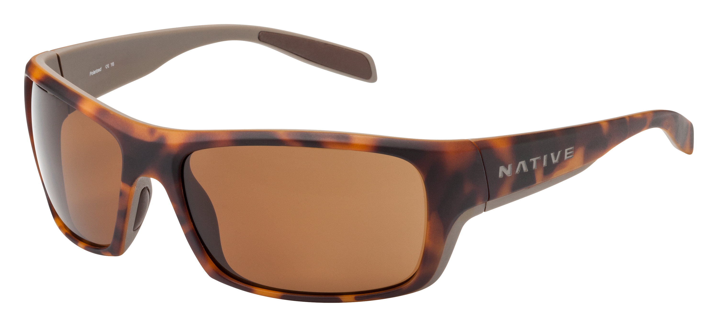Native Eyewear Eddyline Polarized Sunglasses - Desert Tort/Brown