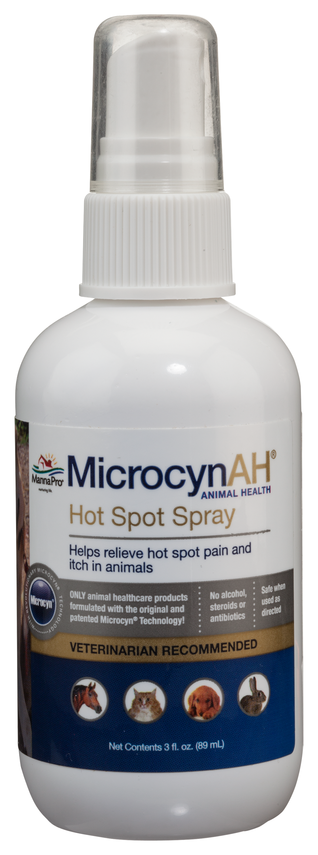 MicrocynAH Hot Spot Spray for Animals