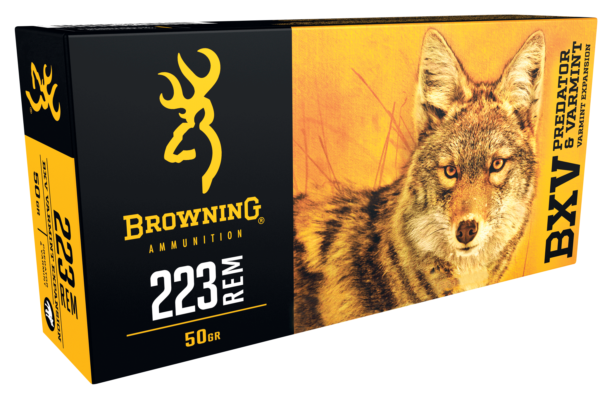 Browning BXV Predator &Varmint .223 Remington 50 Grain Polymer Tip Centerfire Rifle Ammo - Browning