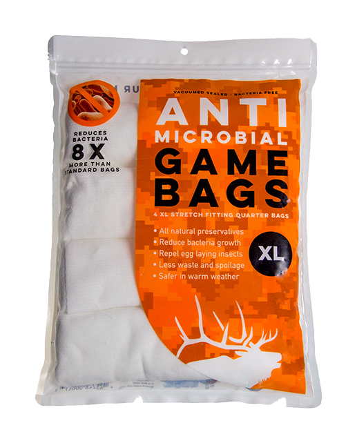 Koola Buck Antimicrobial Game-Quarter Bags - XL/Elk - 4 pack - Koola Buck