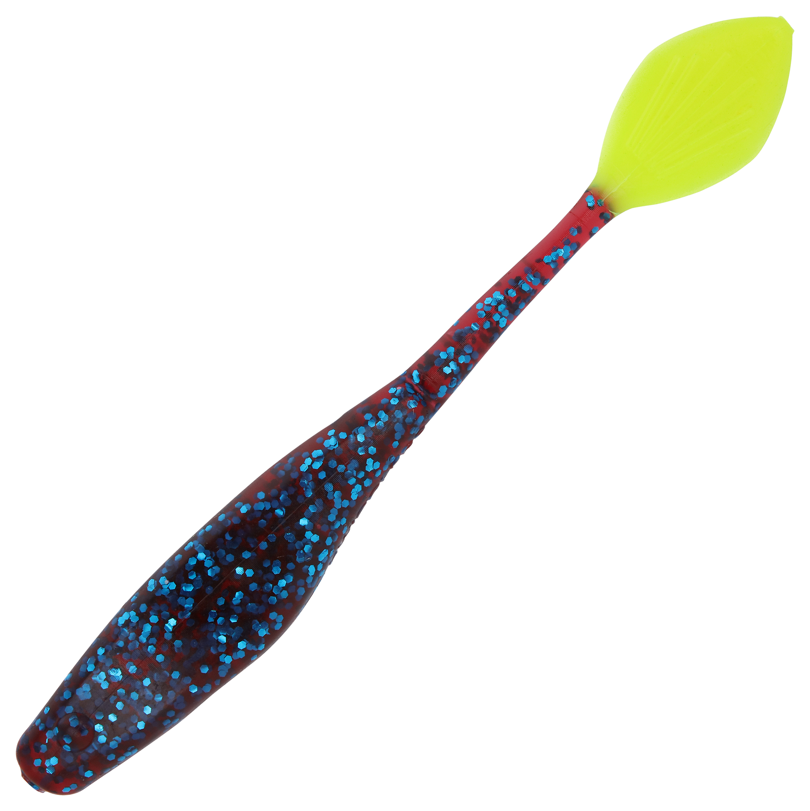 Kwigglers Willow Tail Shad - 5-1/4 - Plum Chartreuse
