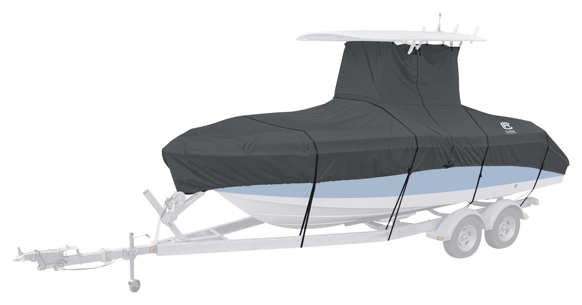 Image of Classic Accessories StormPro T-Top Boat Cover - Charcoal - 98″