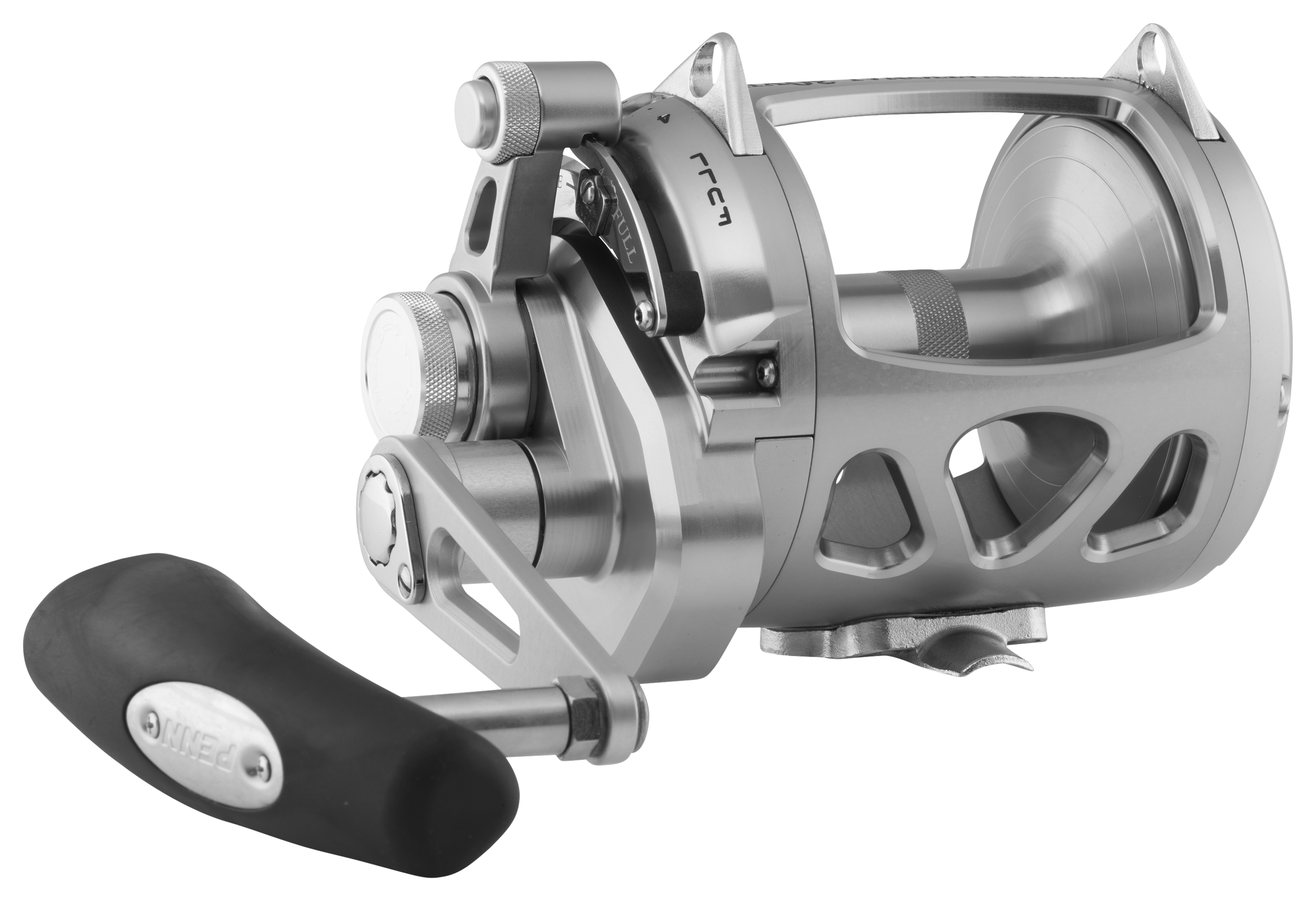 Image of PENN International VI Silver Single-Speed Lever Drag Reel - 4.1:1