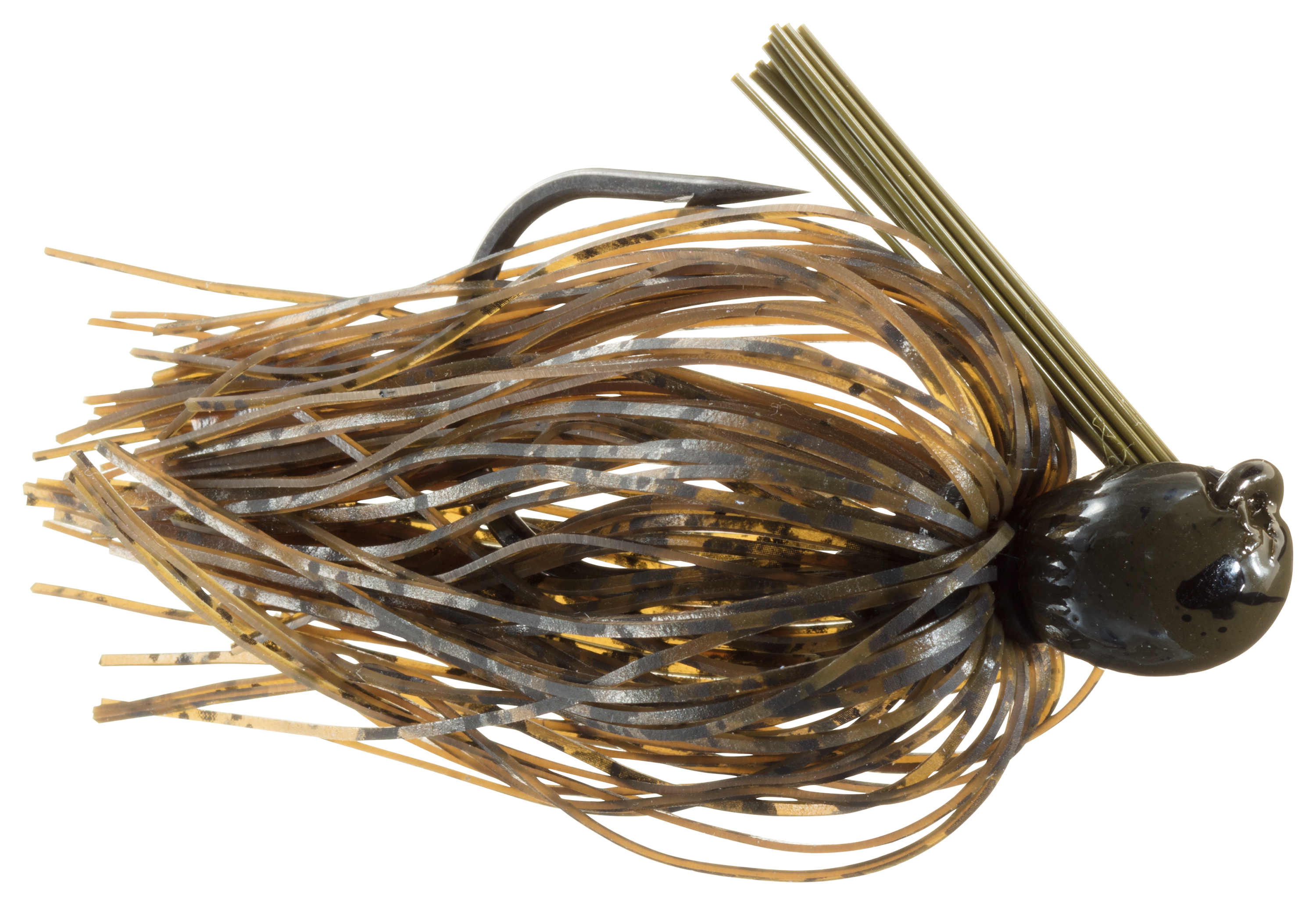 Missile Jigs Ikes Flip Out Jig - Green Pumpkin - 3/8 oz.