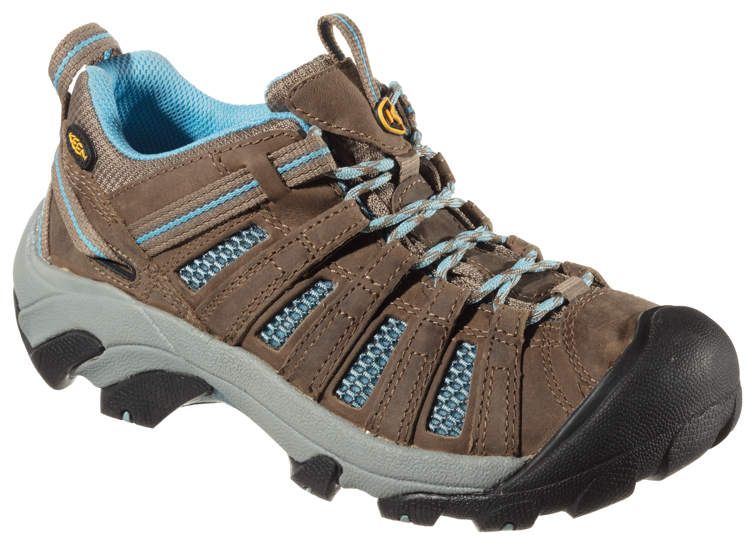 KEEN Voyageur Hiking Shoes for Ladies - Brindle/Alaskan Blue - 6.5M