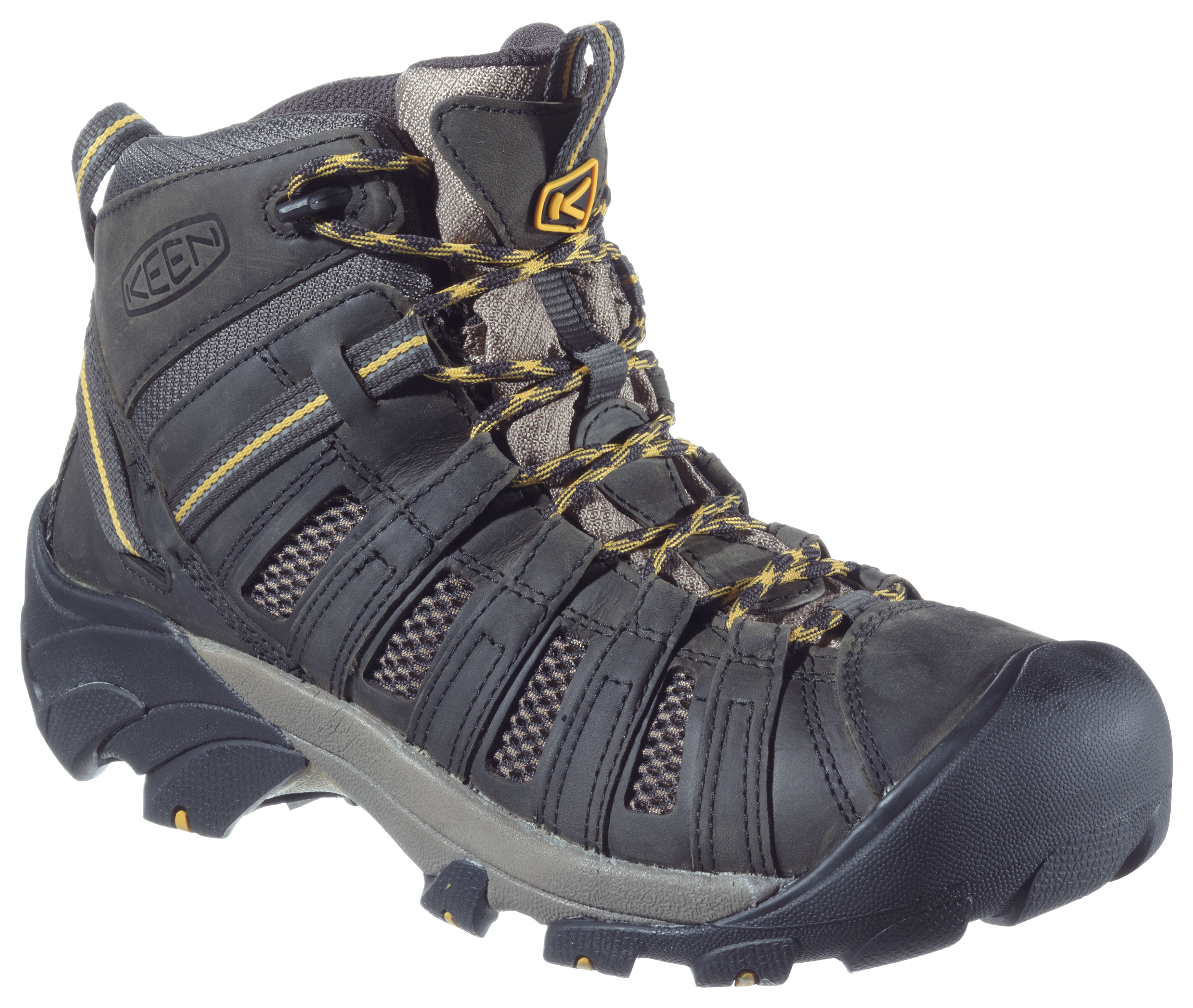 KEEN Voyageur Mid Hiking Boots for Men - Raven/Tawny Olive - 8.5M