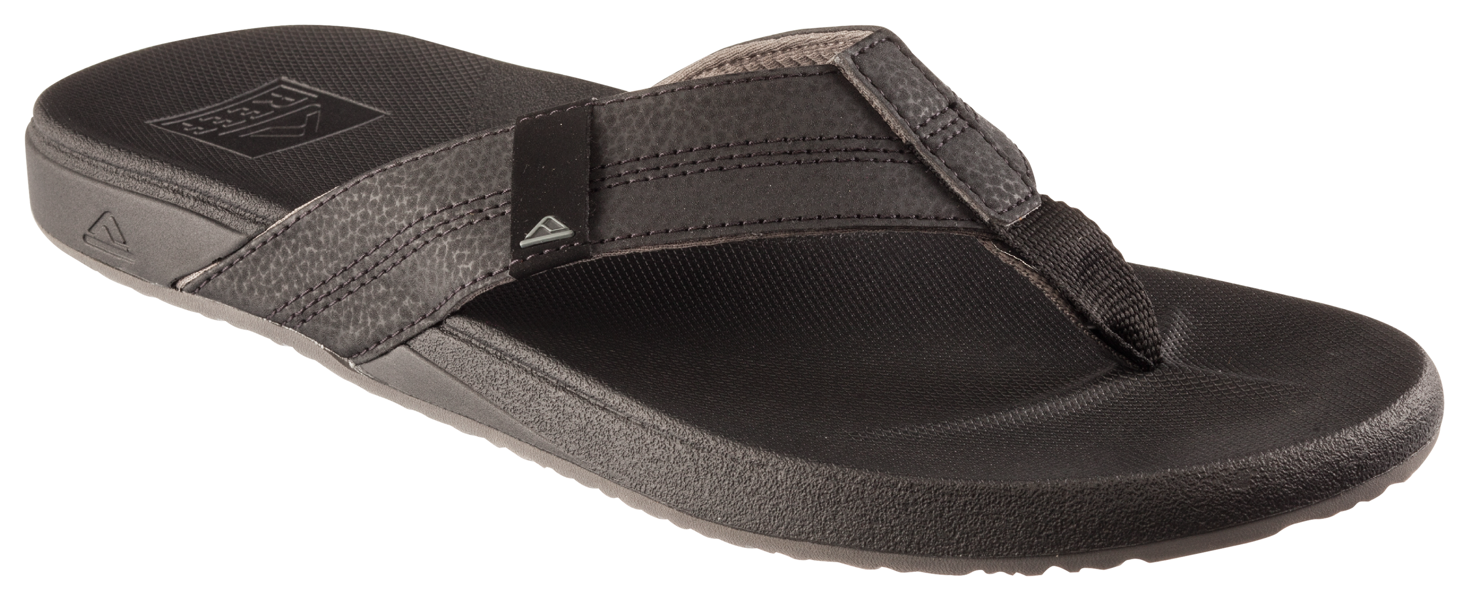 Reef Cushion Bounce Phantom Sandals for Men - Black - 8M