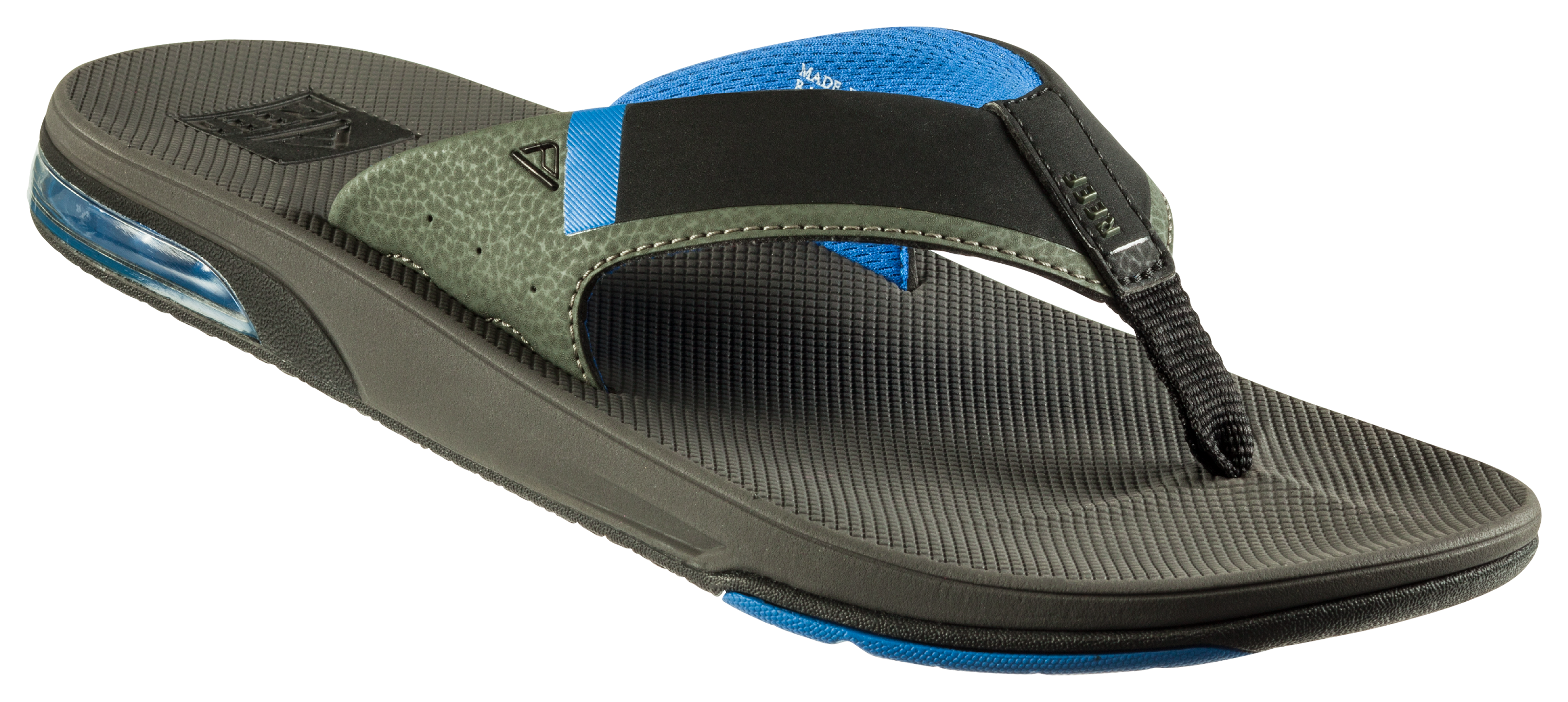Reef Fanning 2.0 Sandals for Men - Grey/Blue - 9M