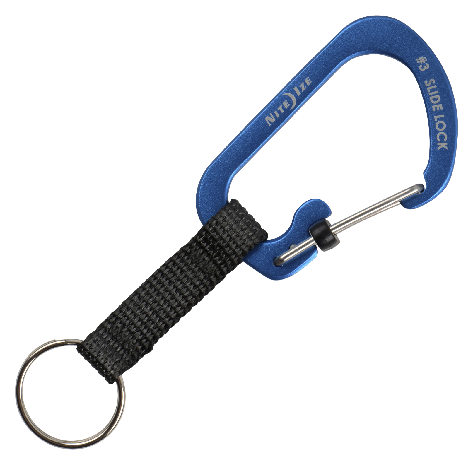 Nite Ize SlideLock Aluminum Key Ring - Blue