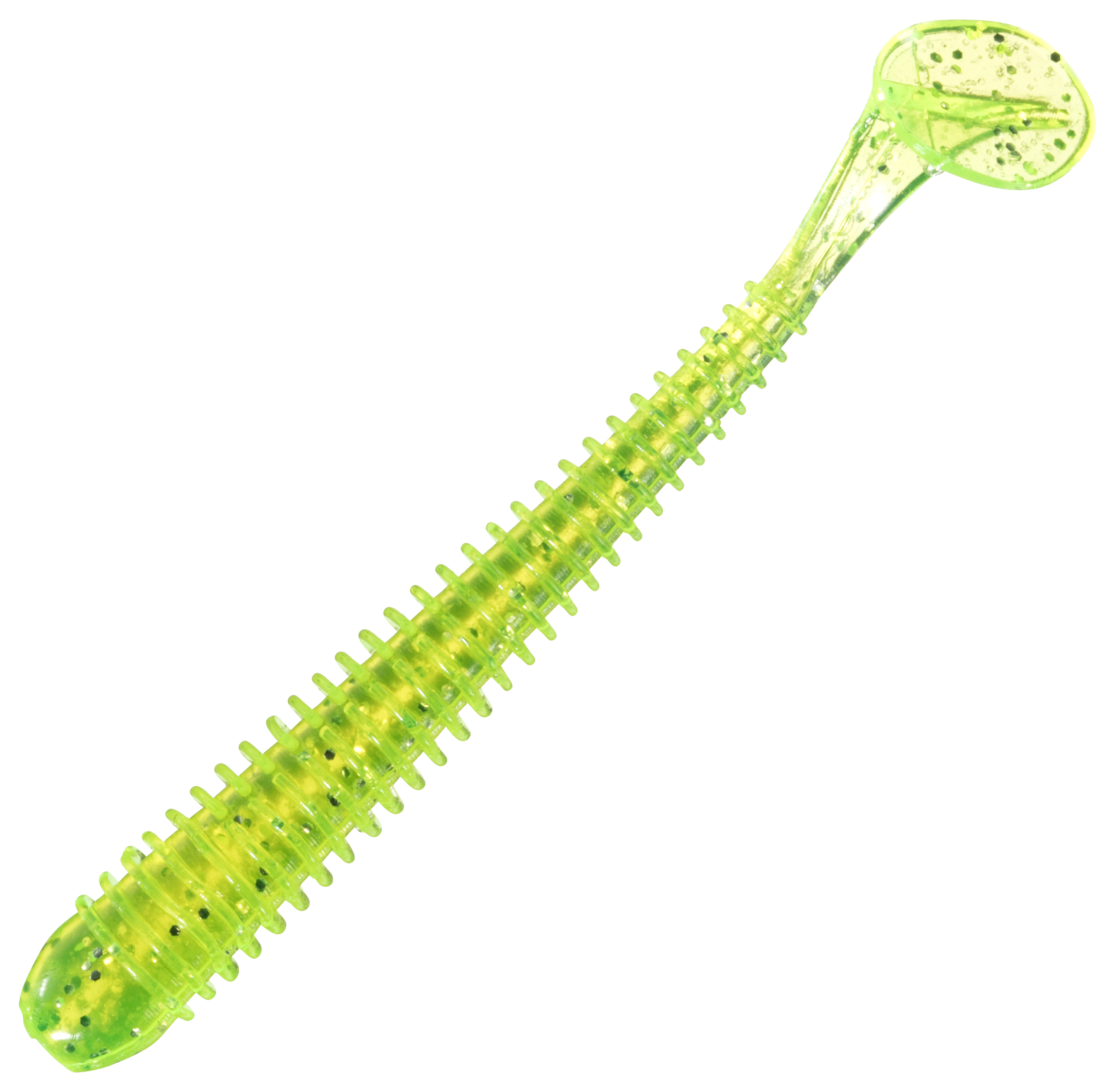 Image of Bass Pro Shops Tiny Speed Shad - 2″ - Chartreuse Silver Flake