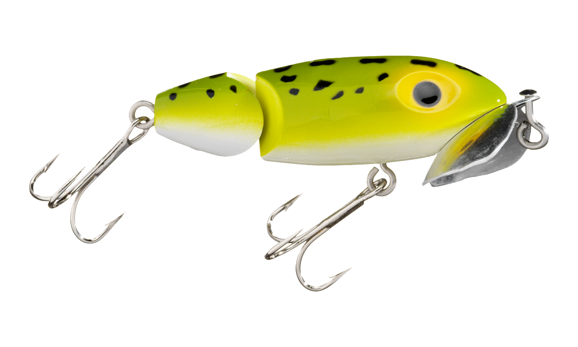 Image of Arbogast Jointed Jitterbug - G670 - 3-1/2″ - Frog/White Belly