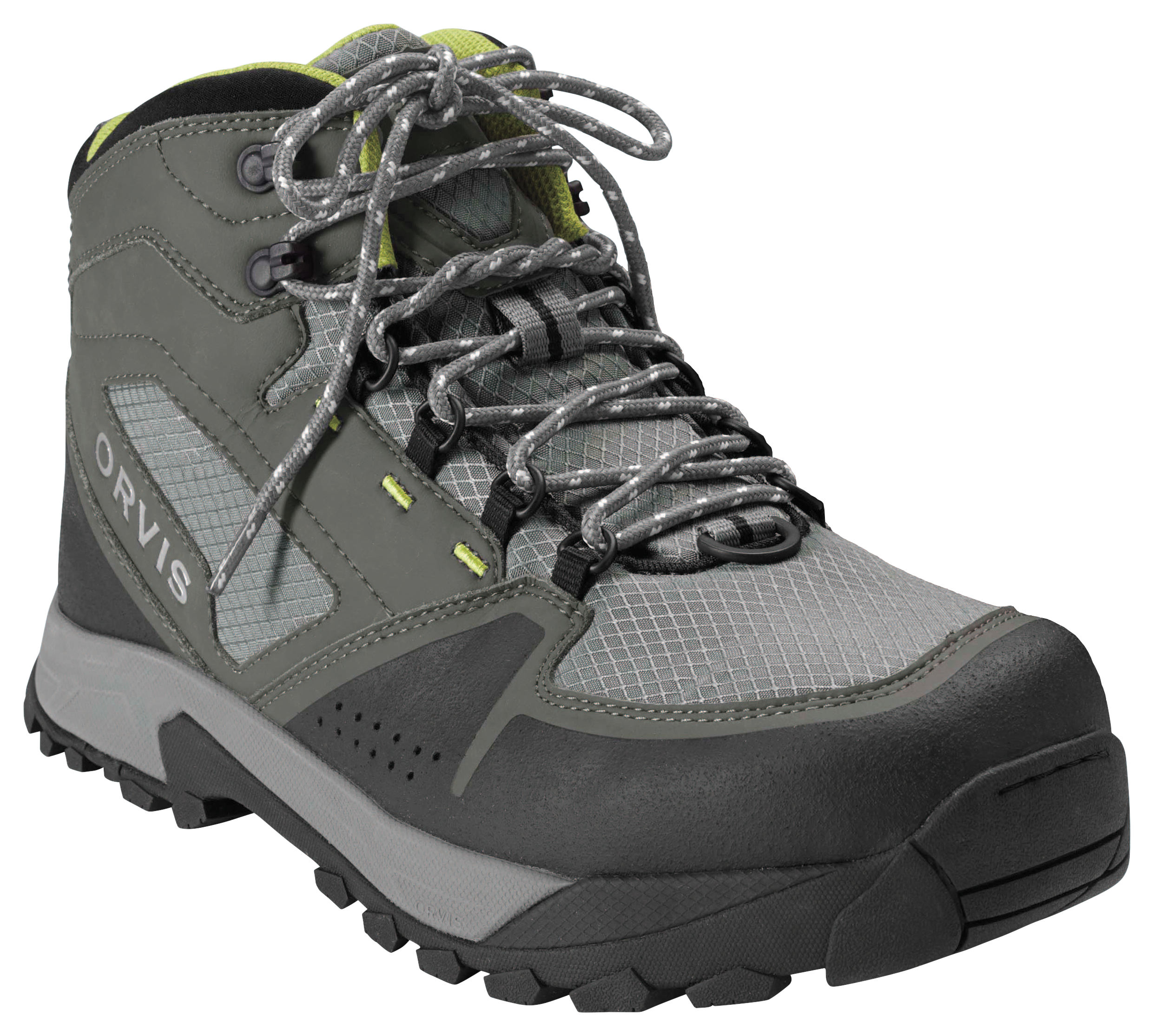 Image of Orvis Ultralight Wading Boots for Men - Cobblestone/Citron - 12M