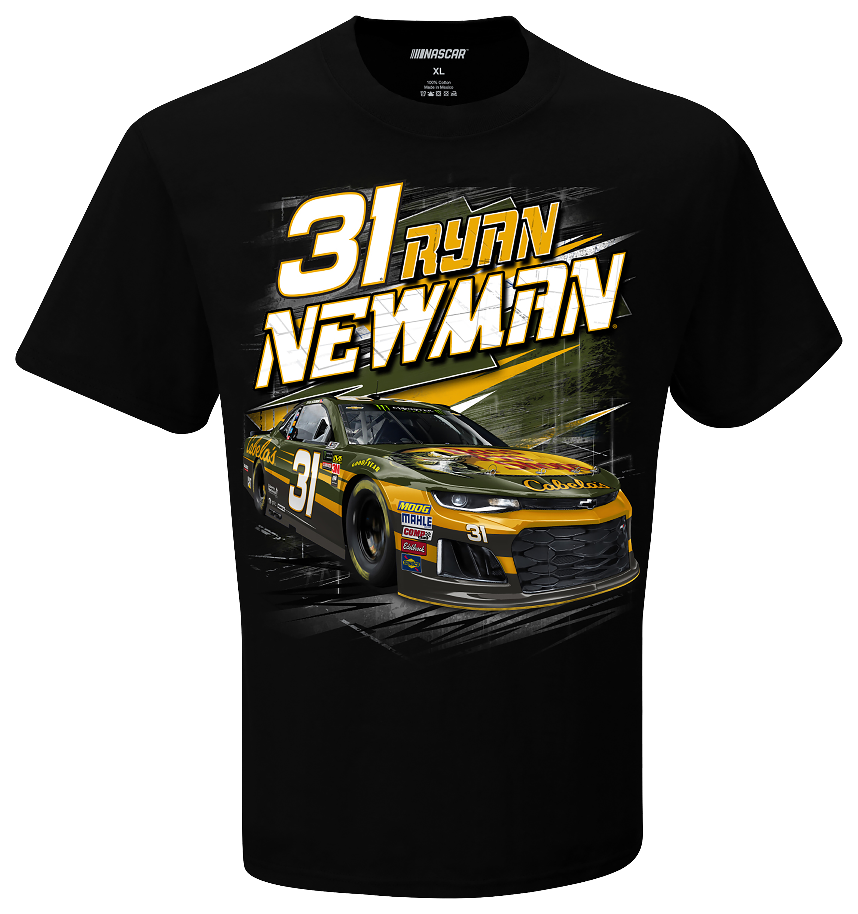 Bass Pro Shops NASCAR Ryan Newman Short-Sleeve T-Shirt for Men - Black - M