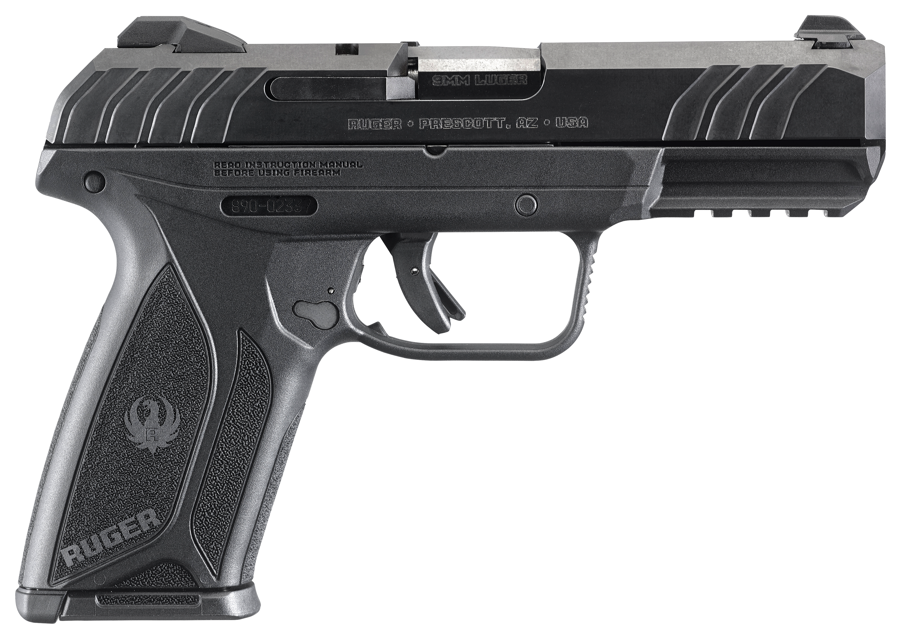 Ruger Security9 SemiAuto Pistol  Blued  Black  10  1