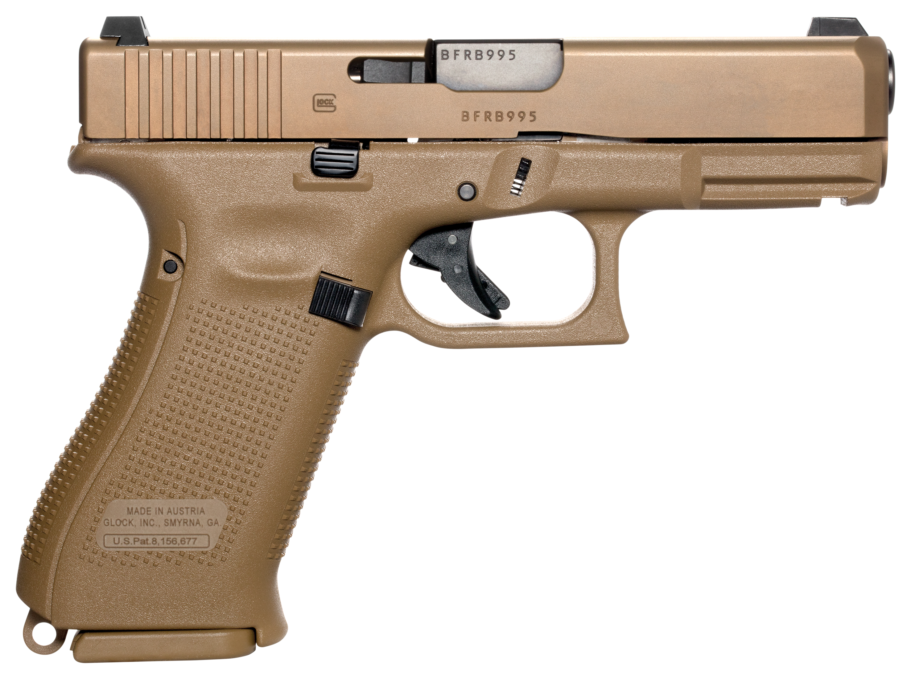 GLOCK 19x SemiAuto Pistol with Coyote Finish