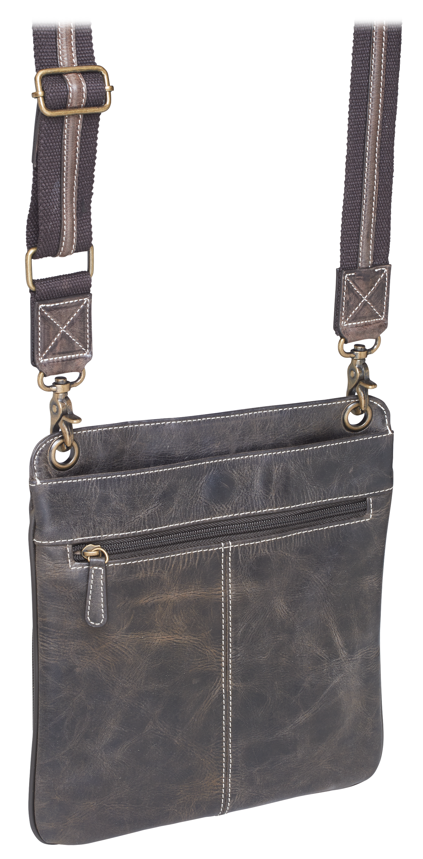 Gun Tote'n Mamas Cross Body Concealed Carry Handbag - Vintage Brown Distress