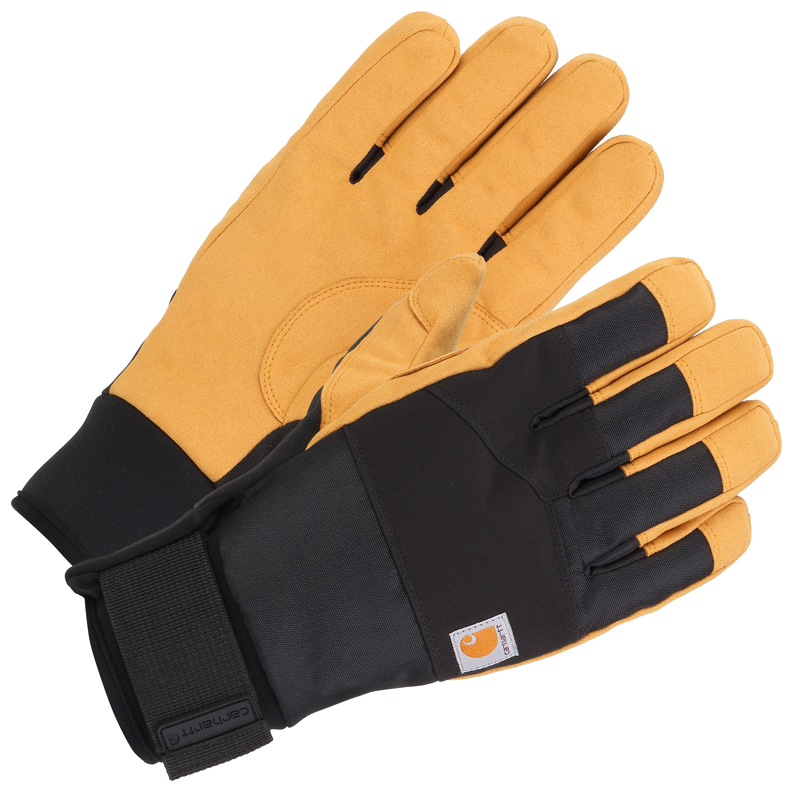 Image of Carhartt Stoker Insulated Waterproof Work Gloves for Men - Black Barley - L