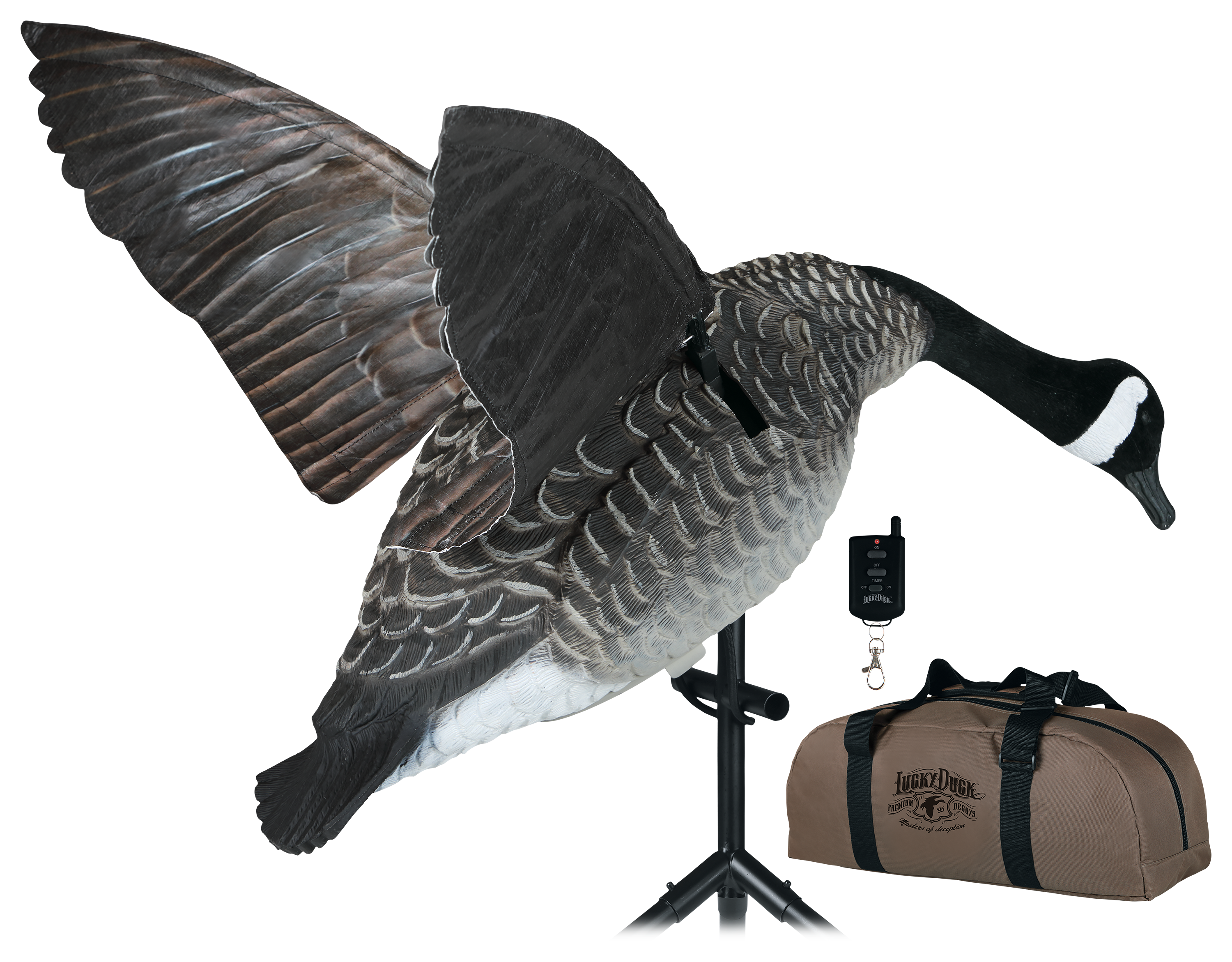 Lucky Duck Super Goose Flapper HDi Motorized Goose Decoy with Remote - Lucky Duck