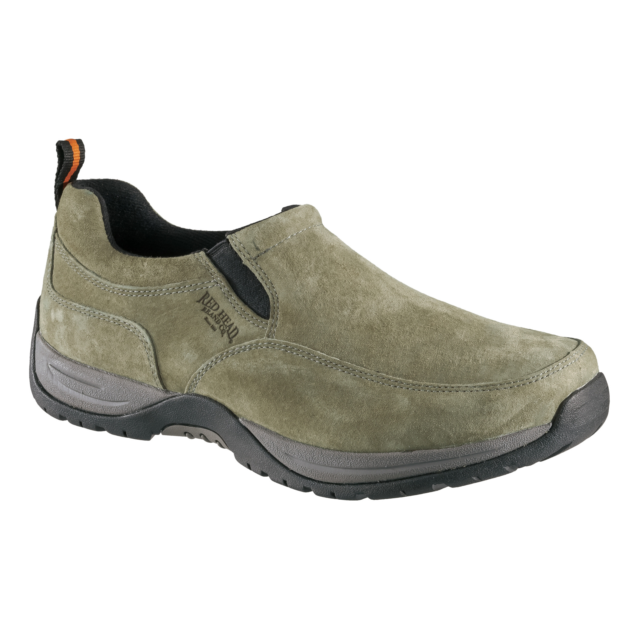 RedHead Suede Moc Slip-On Shoes for Men - Gunsmoke - 11W - RedHead