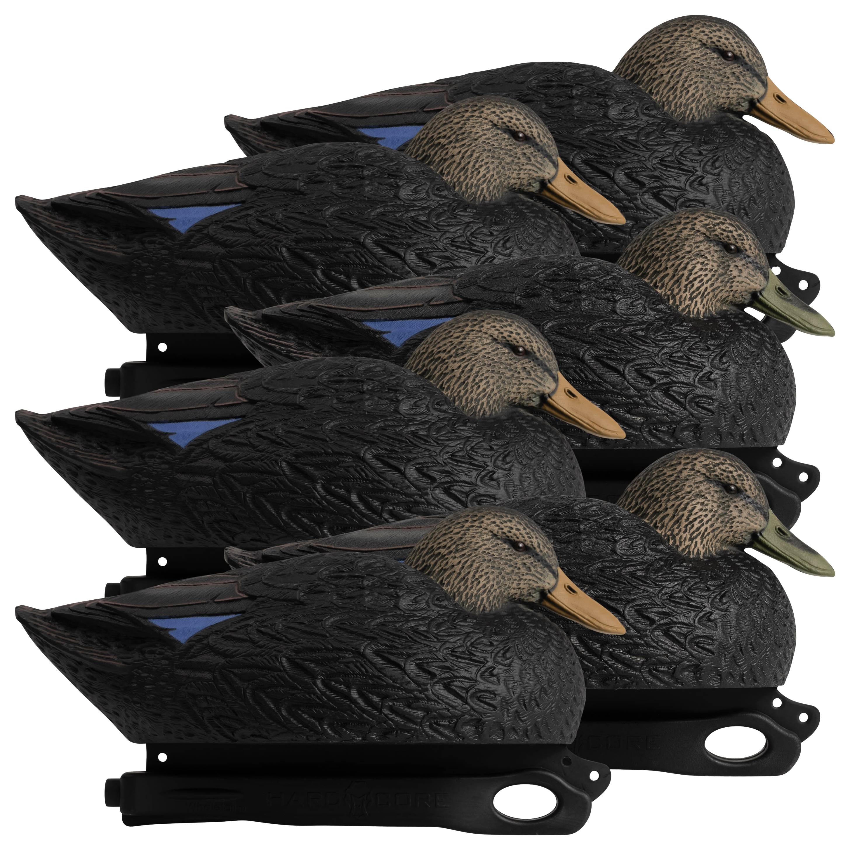 Hardcore Decoys Rugged Series Magnum Black Duck Decoys - Hardcore