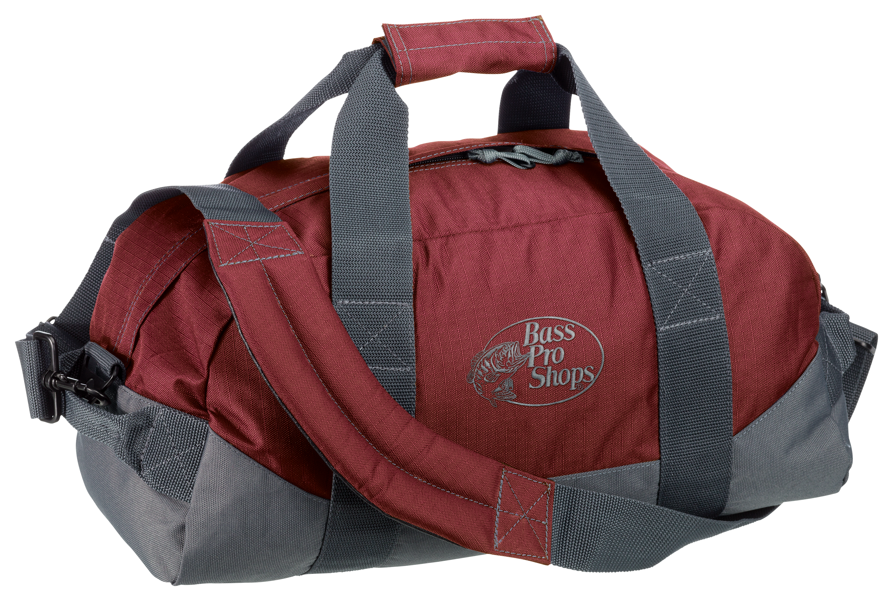 Bass Pro Shops Ripcord Duffel Bag - Burgundy - S - Bass Pro Shops