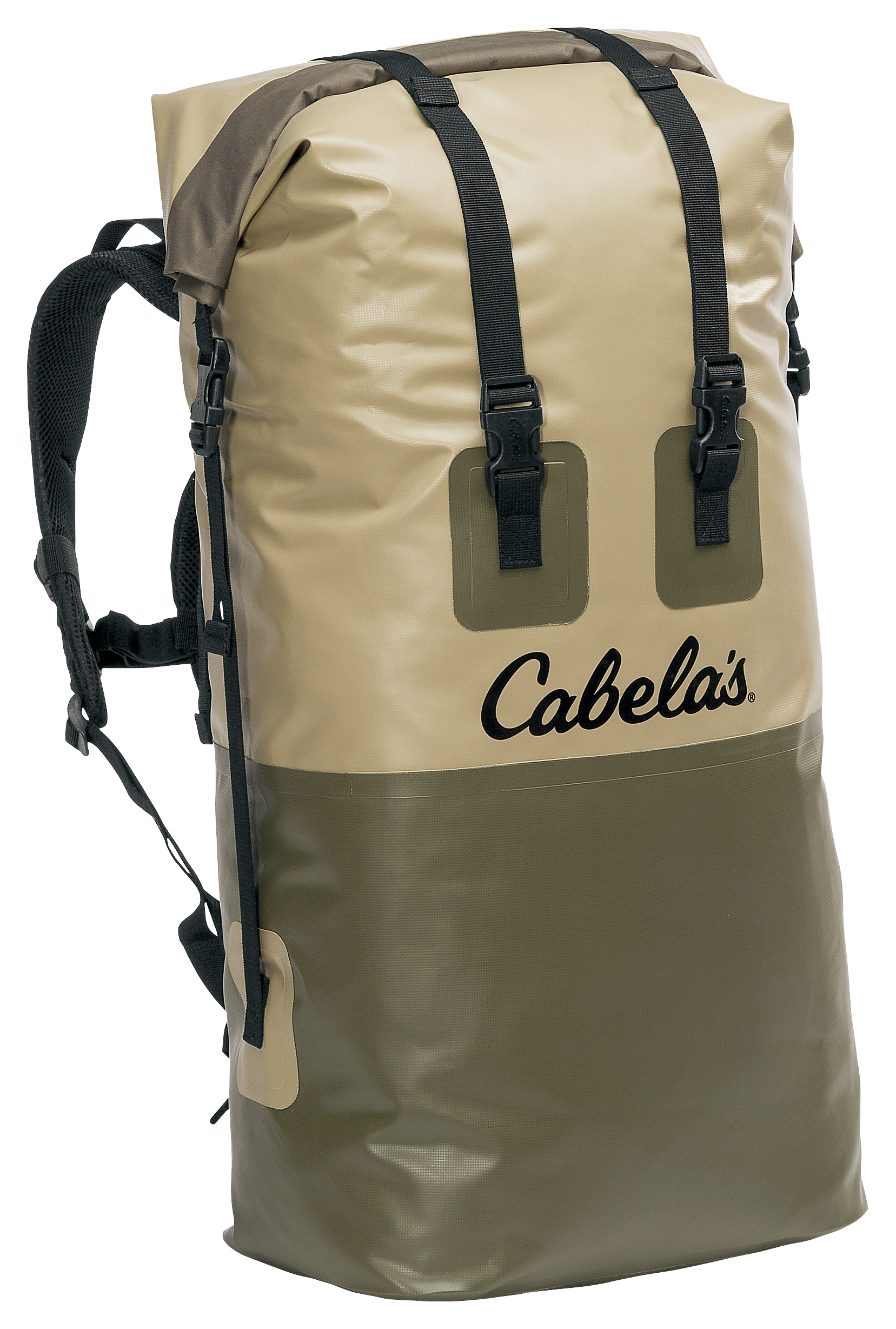 Image of Cabela's Boundary Waters Roll-Top Backpack - Tan - 70L - Regular 31'x14'x10'