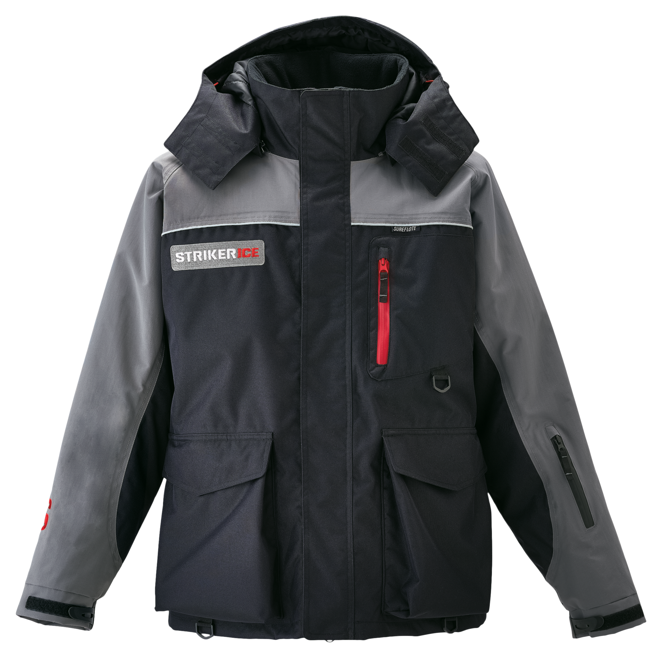 StrikerIce Trekker Jacket for Men - Black/Gray - 2XL