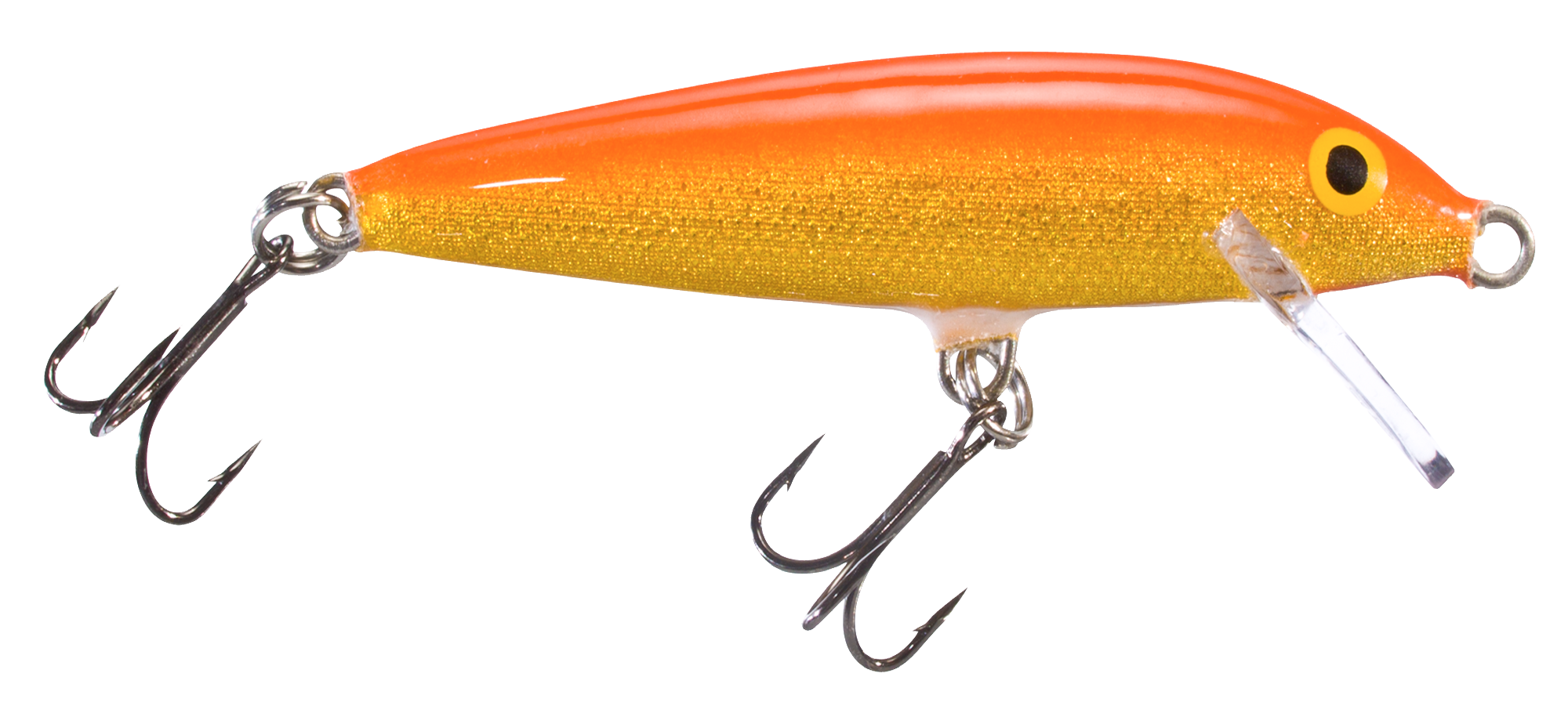 Image of Rapala Original Floating Minnow - 2-3/4″ - 1/8 oz. - Gold Plated Fluorescent Red