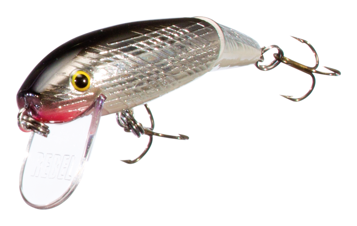 Image of Rebel Jointed Minnow - 3-1/2″ - Silver/Black