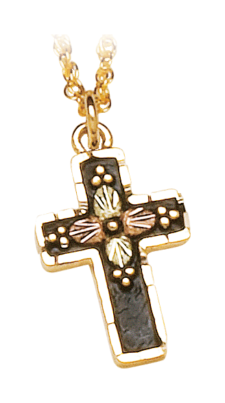 Landstroms Black Hills Gold 10-kt. Cross Pendant