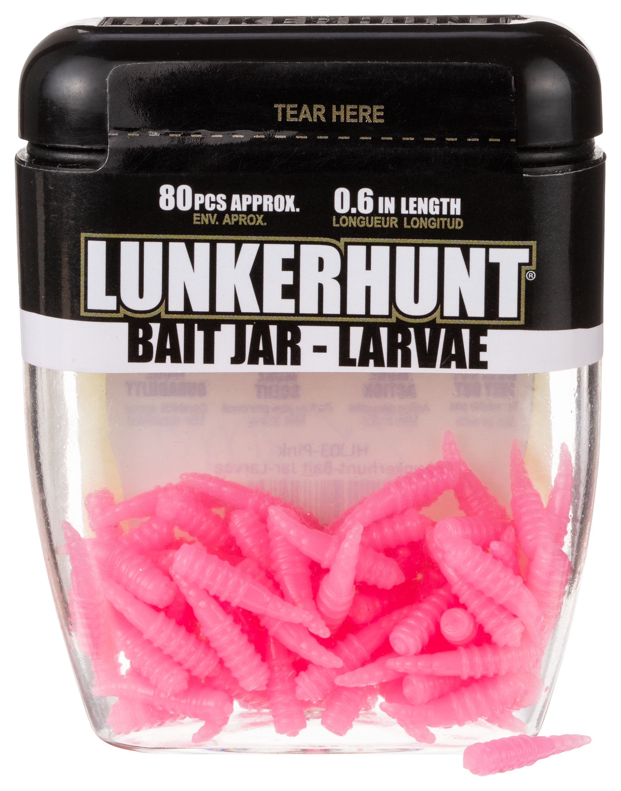 Lunkerhunt Lunkerhunt Bait Jar Larvae - Pink - $6.49 at Cabela's Program