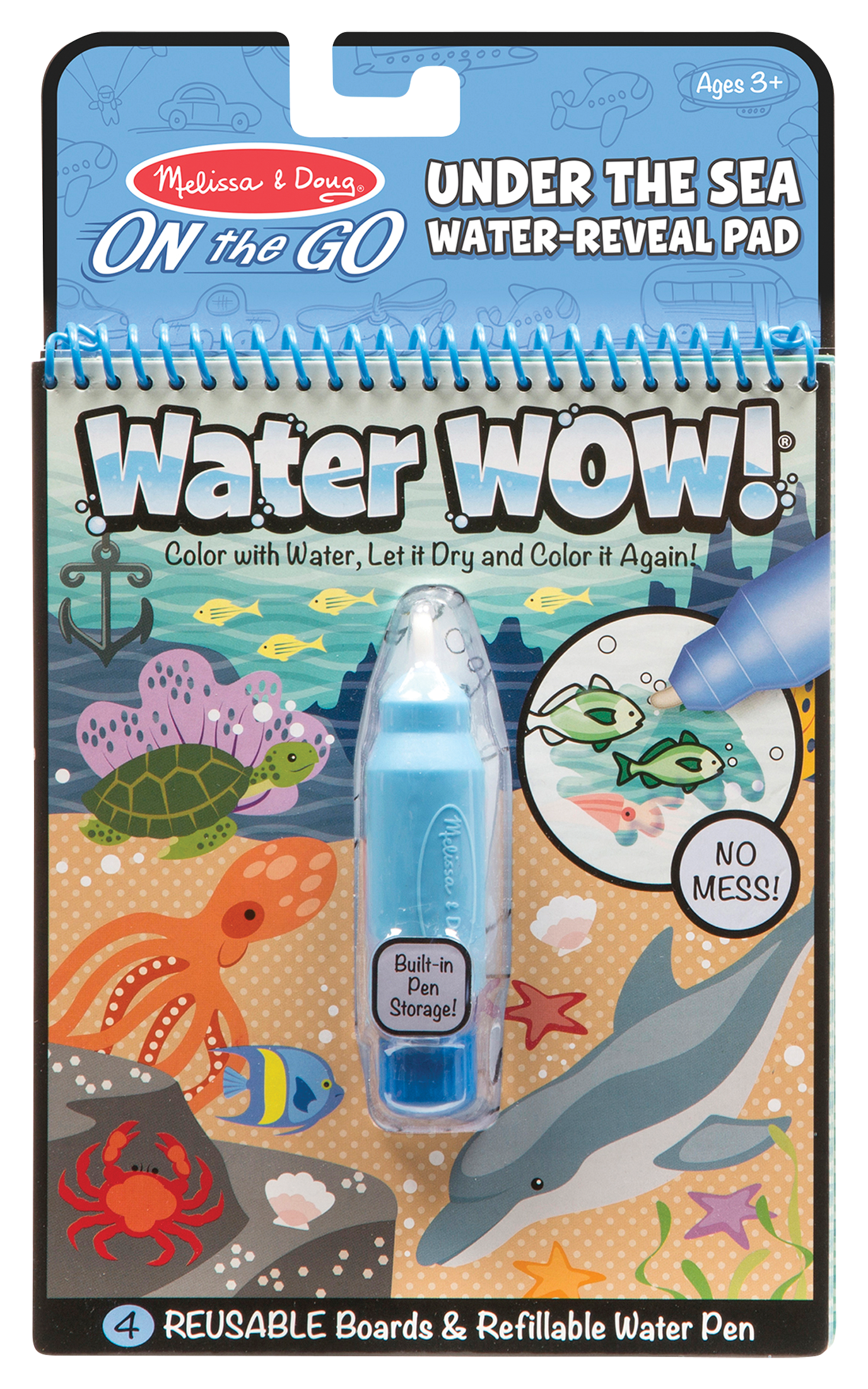 Melissa &Doug Water WOW Under the Sea On-The-Go Water-Reveal Pad