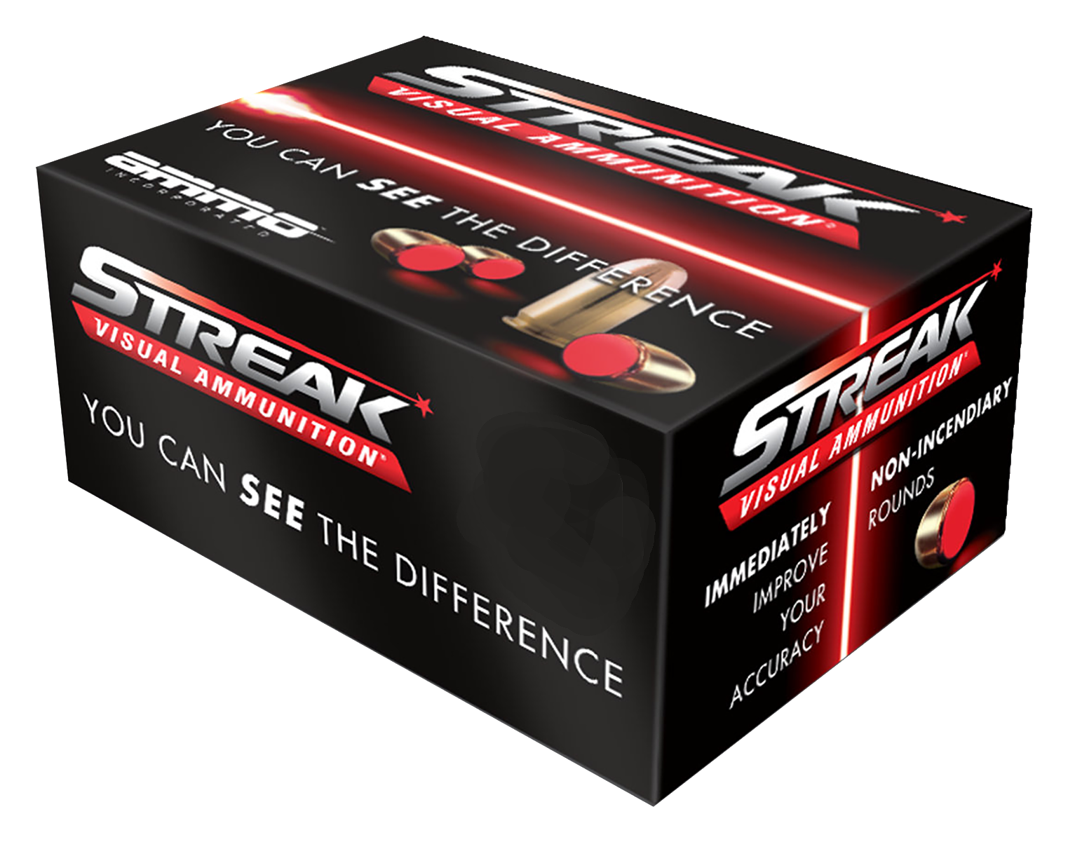Ammo Inc. Streak Visual .40 S&W 180 Grain Total Metal Jacket Centerfire Handgun Ammo