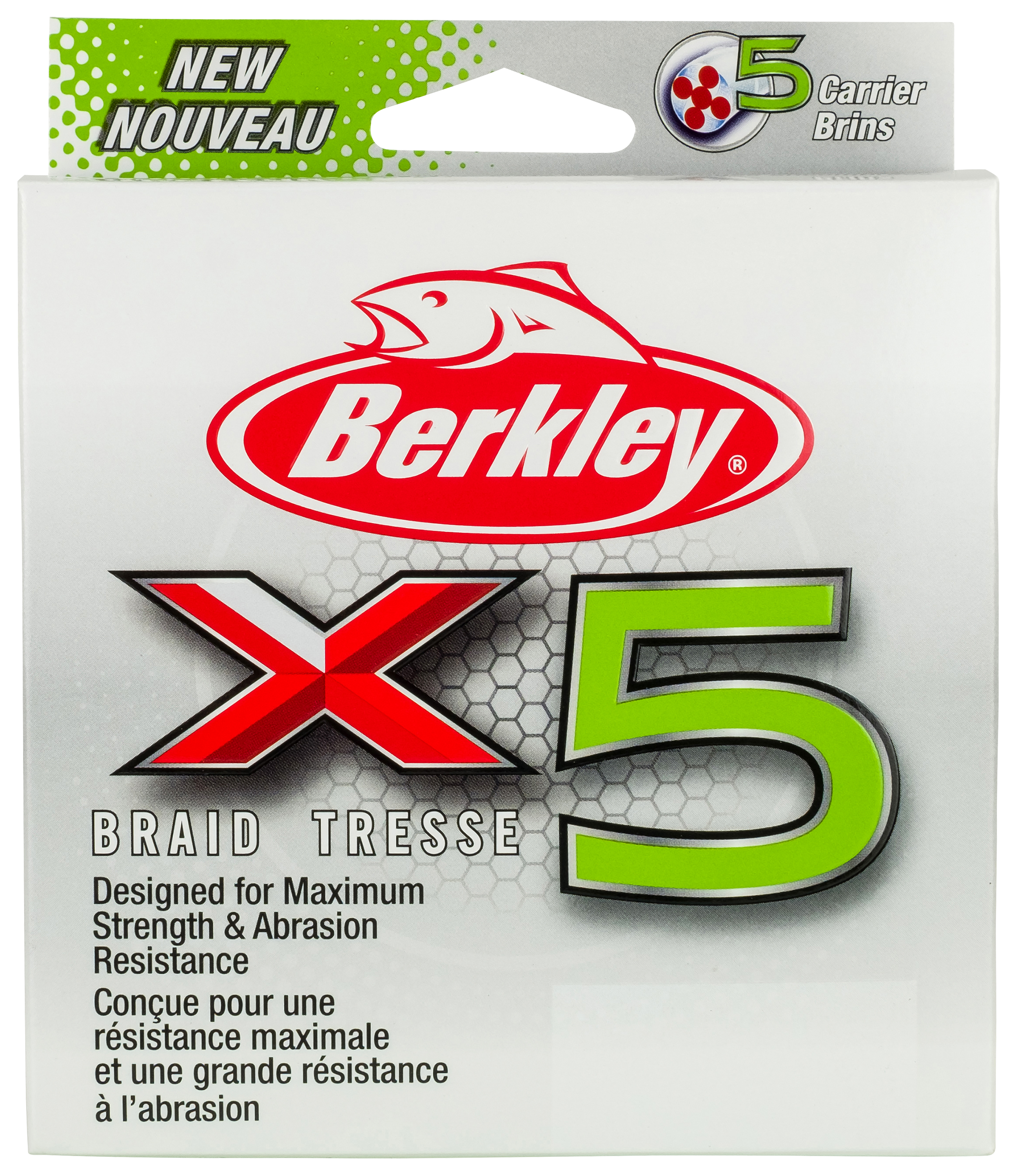 Image of Berkley x5 Braid Fishing Line - Crystal - 50 Lb. Test