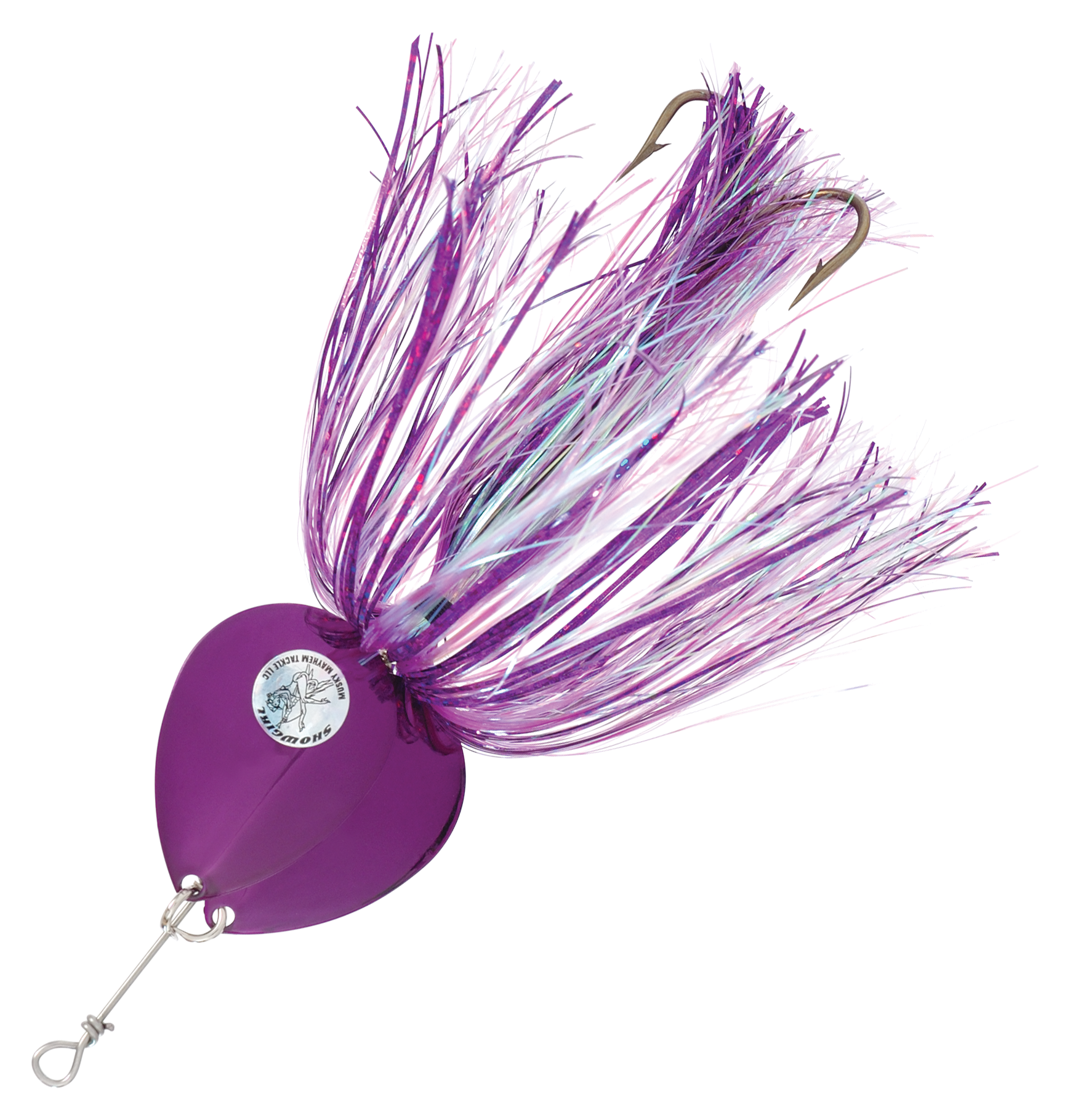Musky Mayhem Tackle Double Showgirl Spinner - 7-1/2 - Purple/Purple