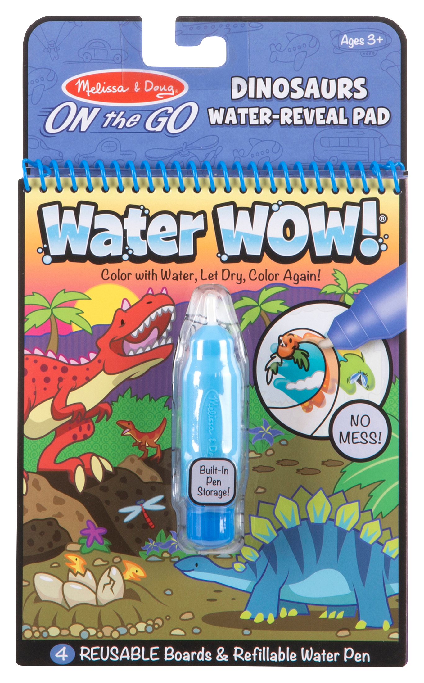 Melissa &Doug Water WOW Dinosaurs On-The-Go Water-Reveal Pad