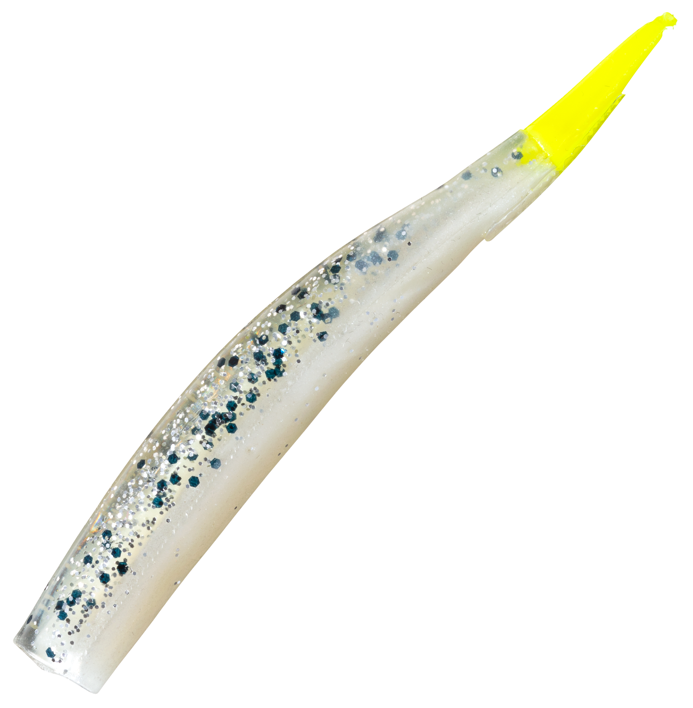 Image of MirrOlure Lil John Twitch Bait - 3-3/4″ - Salt n' Pepper/Chartreuse Tail