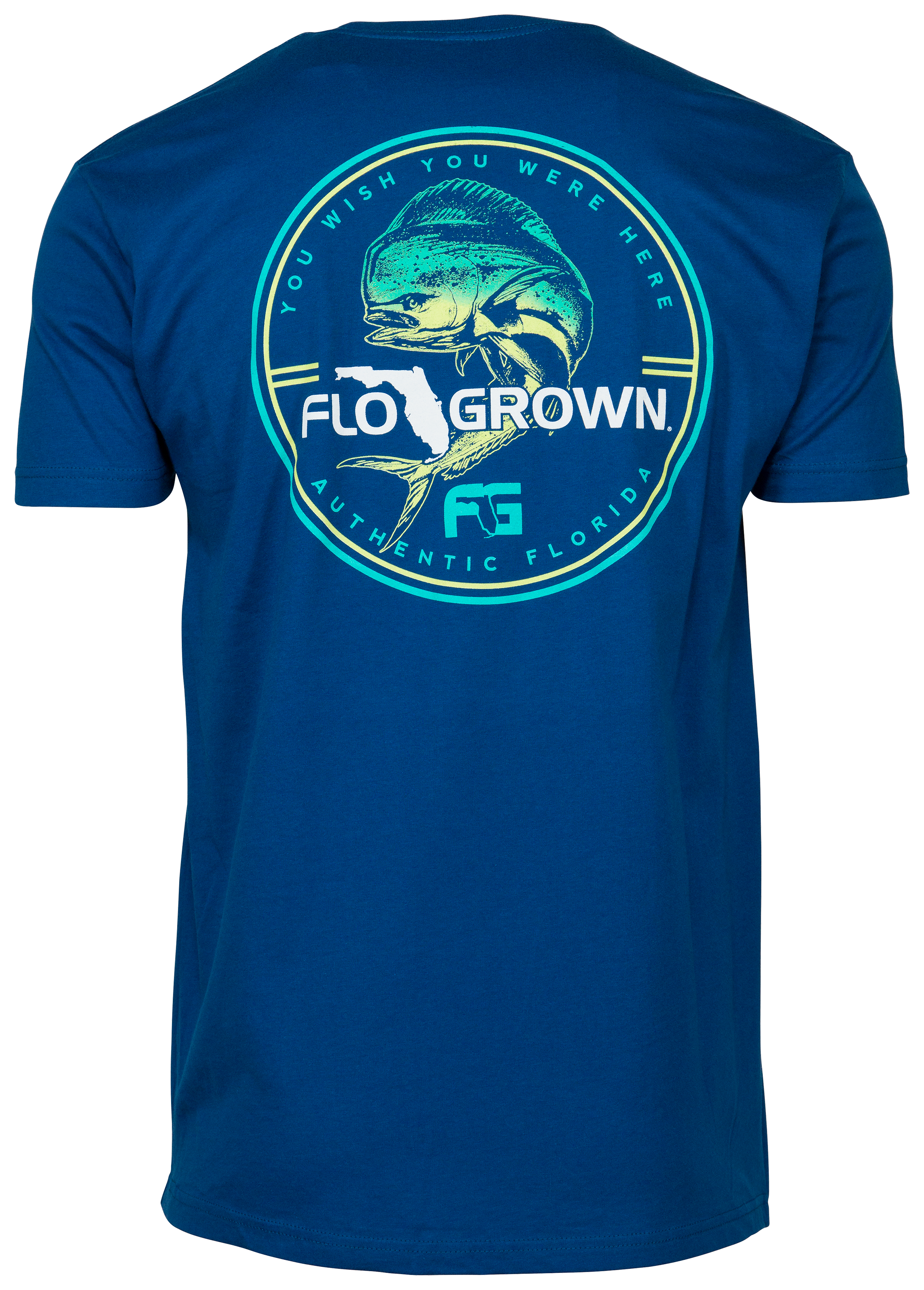 FloGrown Mahi Circle Short-Sleeve T-Shirt for Men - Cool Blue - XL